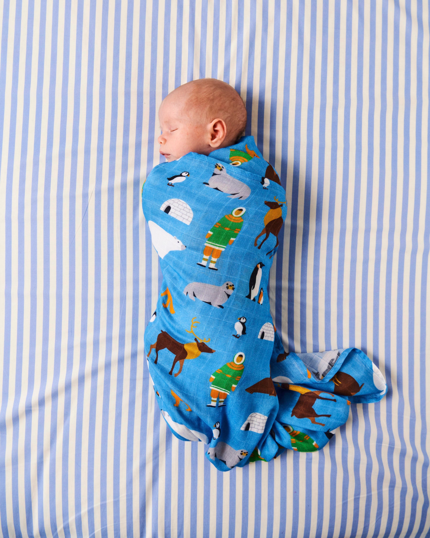 Arctic Circle Bamboo Swaddle - Soft & Breathable Baby Wrap for Newborns - Perfect for Swaddling, Sleeping & Comfort