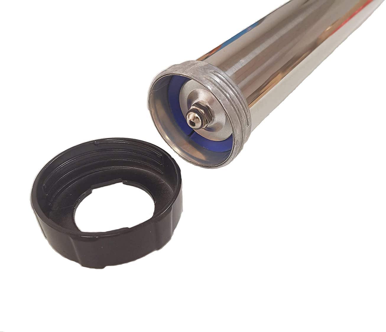 Stainless Steel Manual Sausage Caulking Gun with Replaceable Tube - 20 oz Capacity, 12:1 Drive Ratio - Perfect for Sealant, Adhesive & Construction Projects
