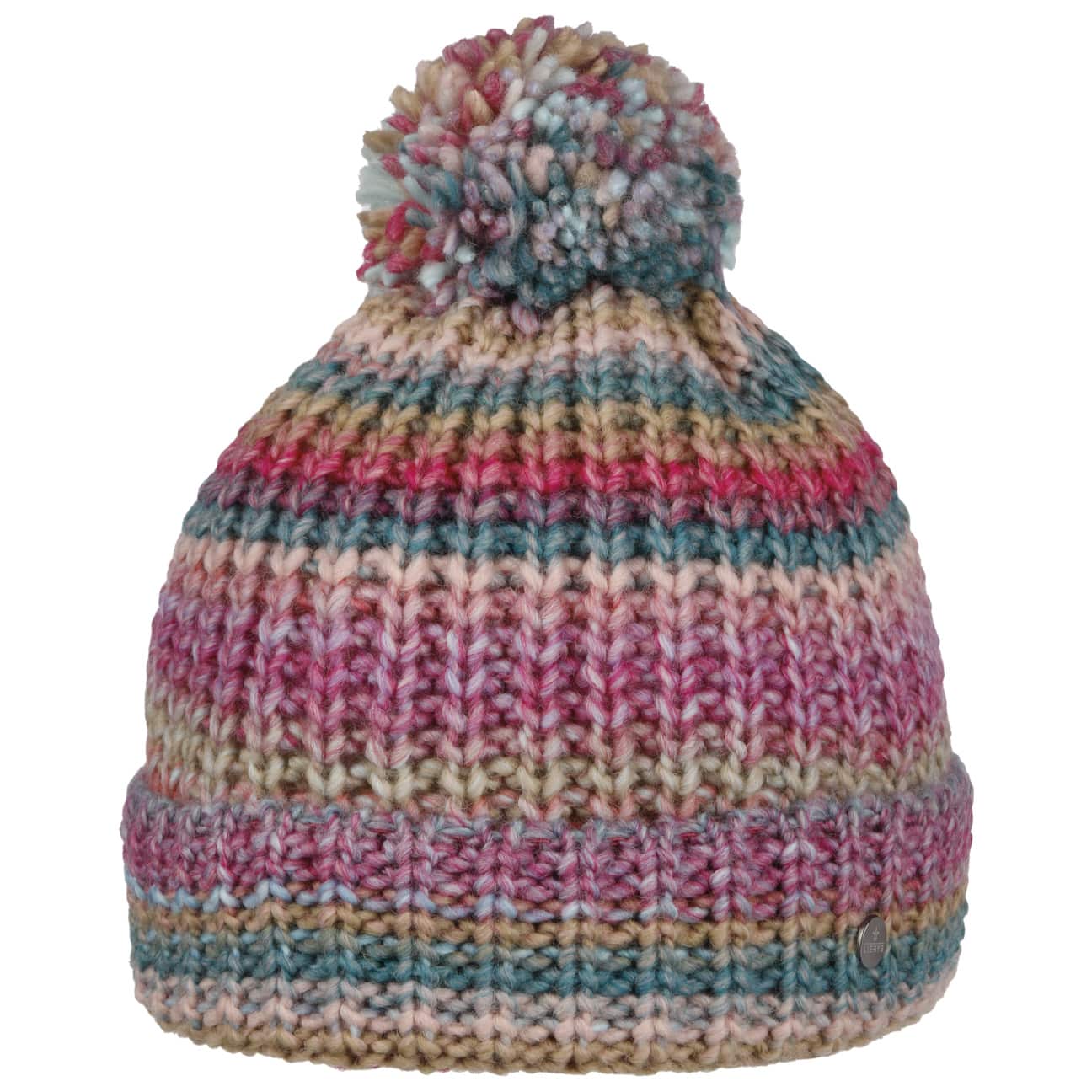 Lierys Finja Bobble Hat - Warm Winter Knit Beanie for Women & Men - Cozy Cable Knit Pom Pom Hat for Cold Weather - Perfect for Skiing, Snowboarding & Outdoor Activities