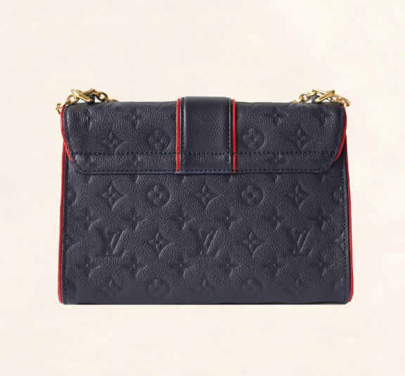 LV Saint Sulpice PM Monogram Empreinte Leather Crossbody Bag in Marine Rouge - Perfect for Work, Travel & Everyday Luxury
