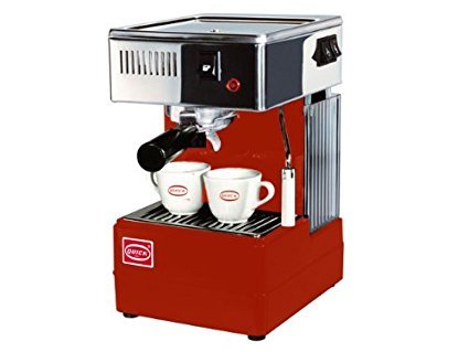 Quick Mill 0820 Red Espresso Coffee Maker & Eureka Made in Italy Coffee Grinder Set - Perfect for Home Baristas & Coffee Enthusiasts