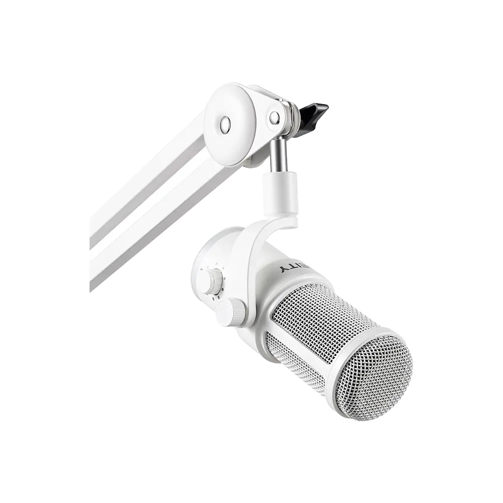 VO 7U Professional Podcast Recording Kit - White Edition USB Microphone for Streaming, Voice Overs & Home Studio | Perfect for Podcasters, Gamers & Content Creators