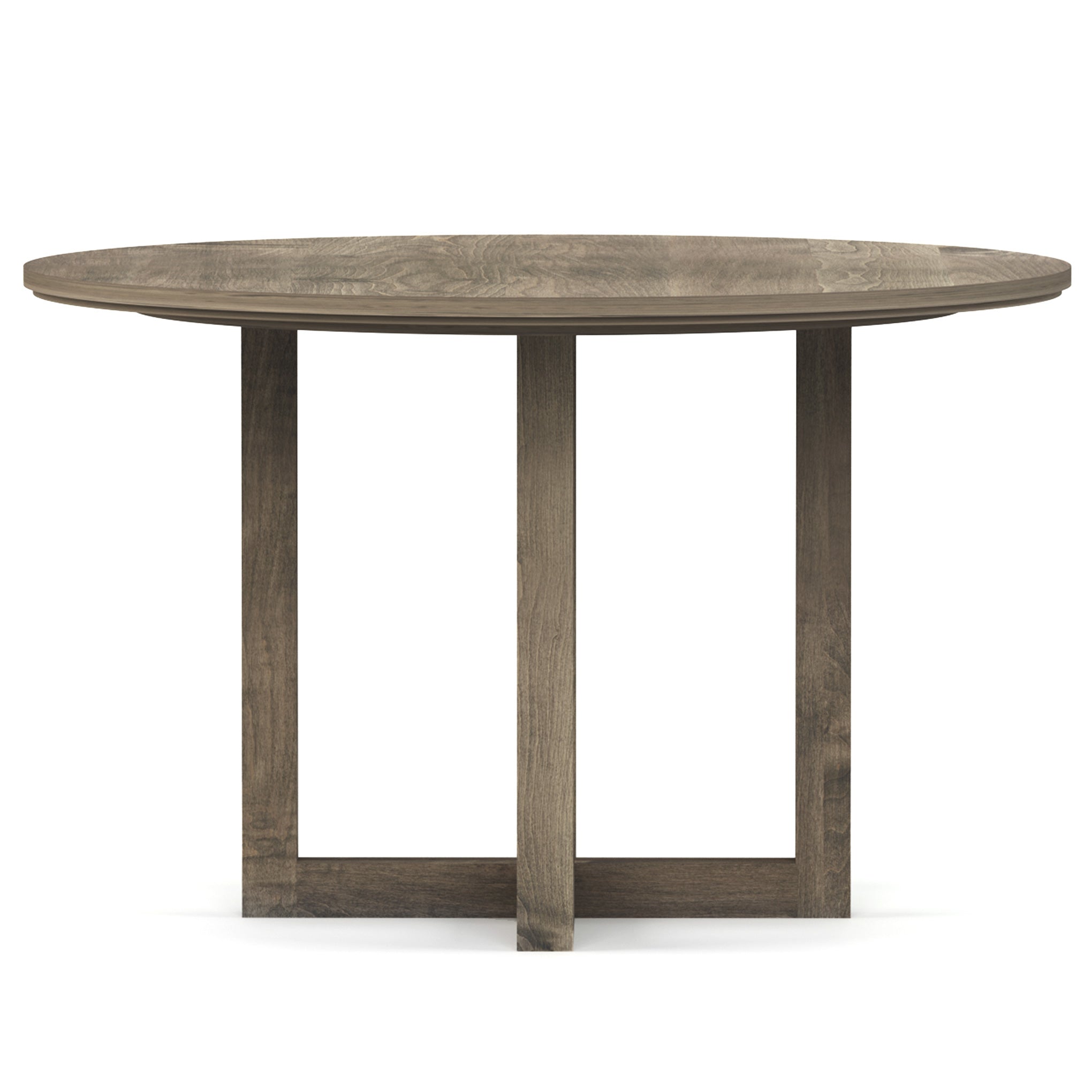 48 Inch Round Dining Table - Solid Wood Modern Kitchen Table for 6-8 People, Perfect for Family Gatherings & Dinner Parties