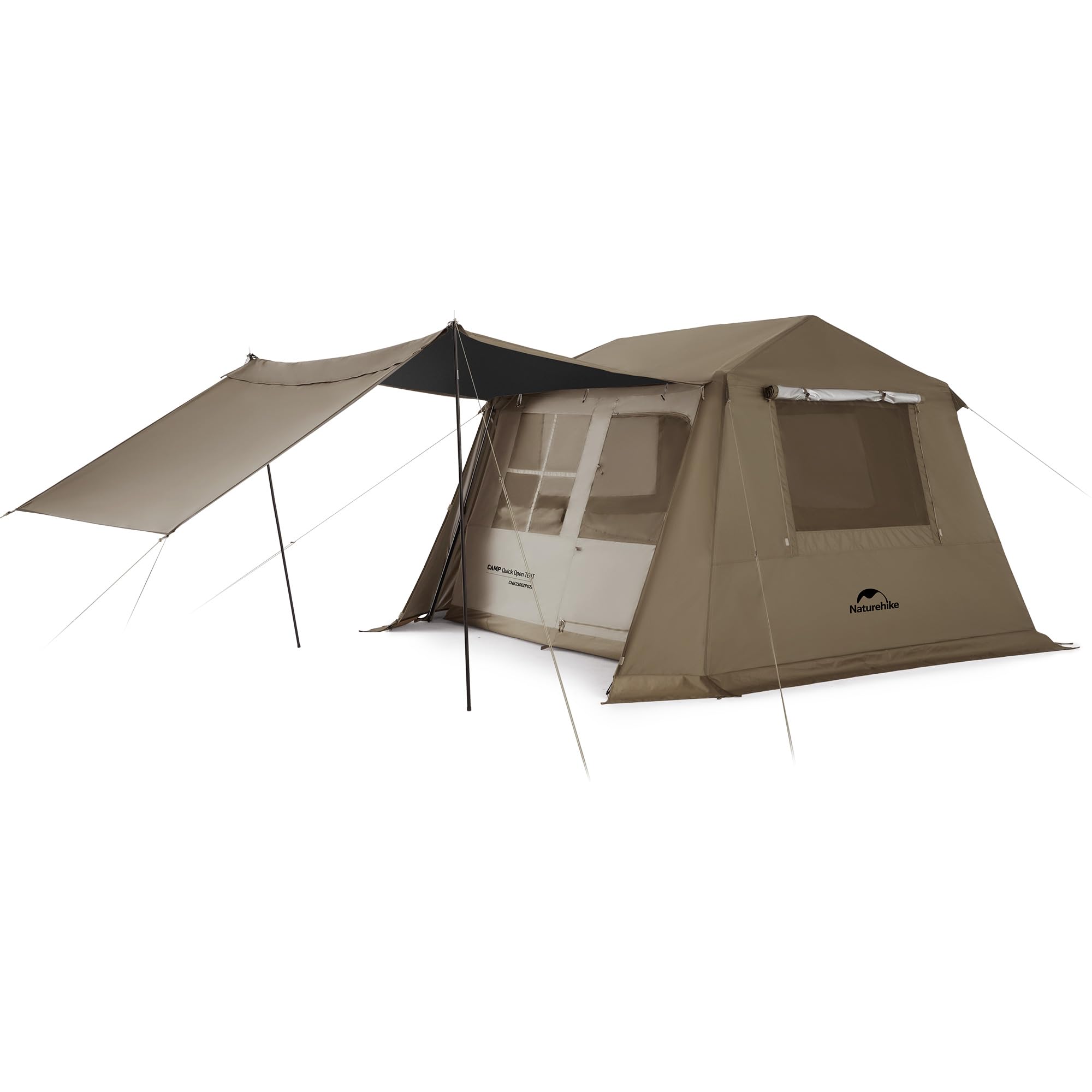 Naturehike Village Camping Tent - 4/6/8 Person Instant Setup Family Tent for Outdoor Adventures, Car Camping & Backpacking | Waterproof & Spacious Shelter for Camping Trips, Hiking & Beach Outings