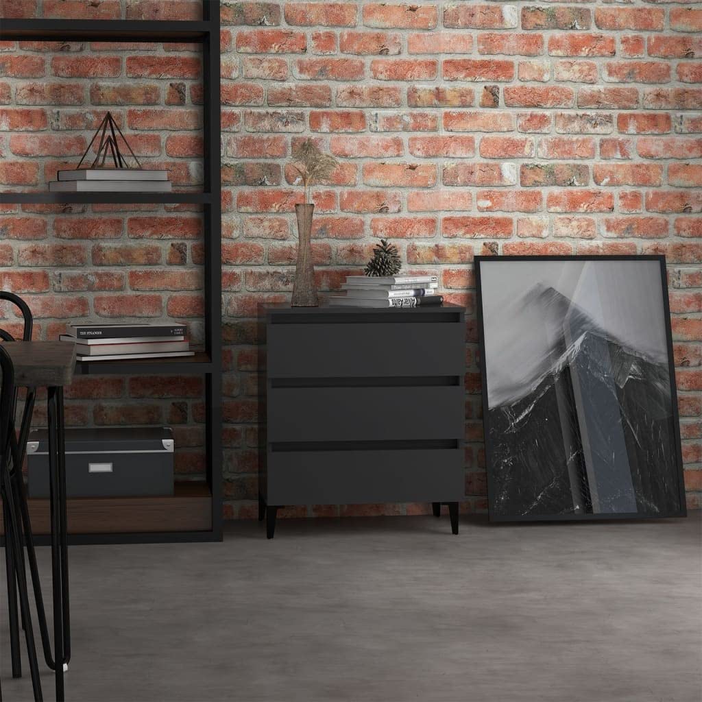 Industrial Style Sideboard Buffet Server - Solid Wood Storage Cabinet for Dining Room, Kitchen & Entryway - Modern Console Table for Home Decor & Organization | Perfect for Entertaining, Storage & Display