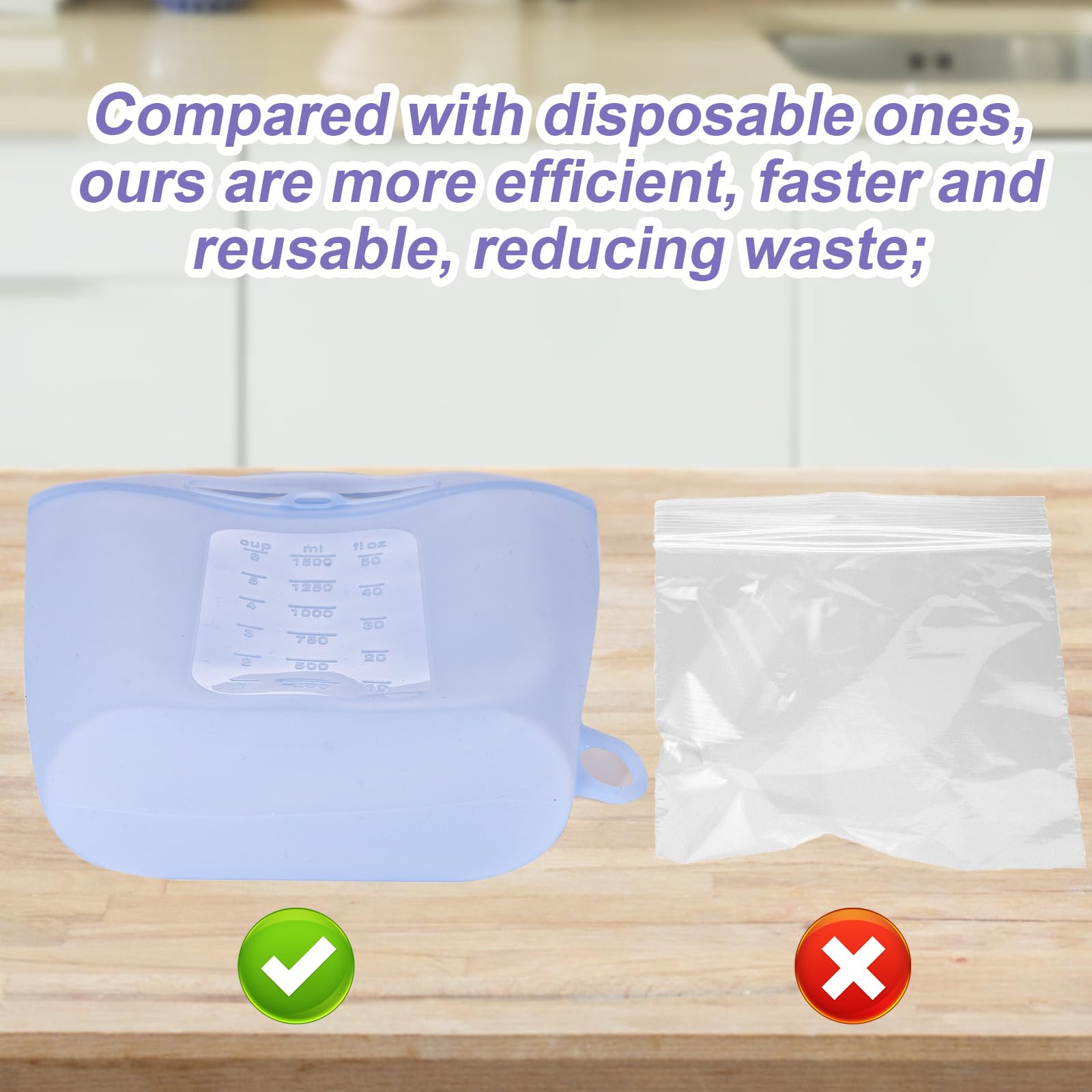 Baby Bottle Sterilizer Microwave Steam Sterilizer - 1.5L Reusable Silicone Steaming Bag for Breast Pump Parts, Pacifiers & Teethers - Essential Travel & Home Accessory for Moms (Blue) - Perfect for Daycare, Traveling & Quick Sterilization at Home