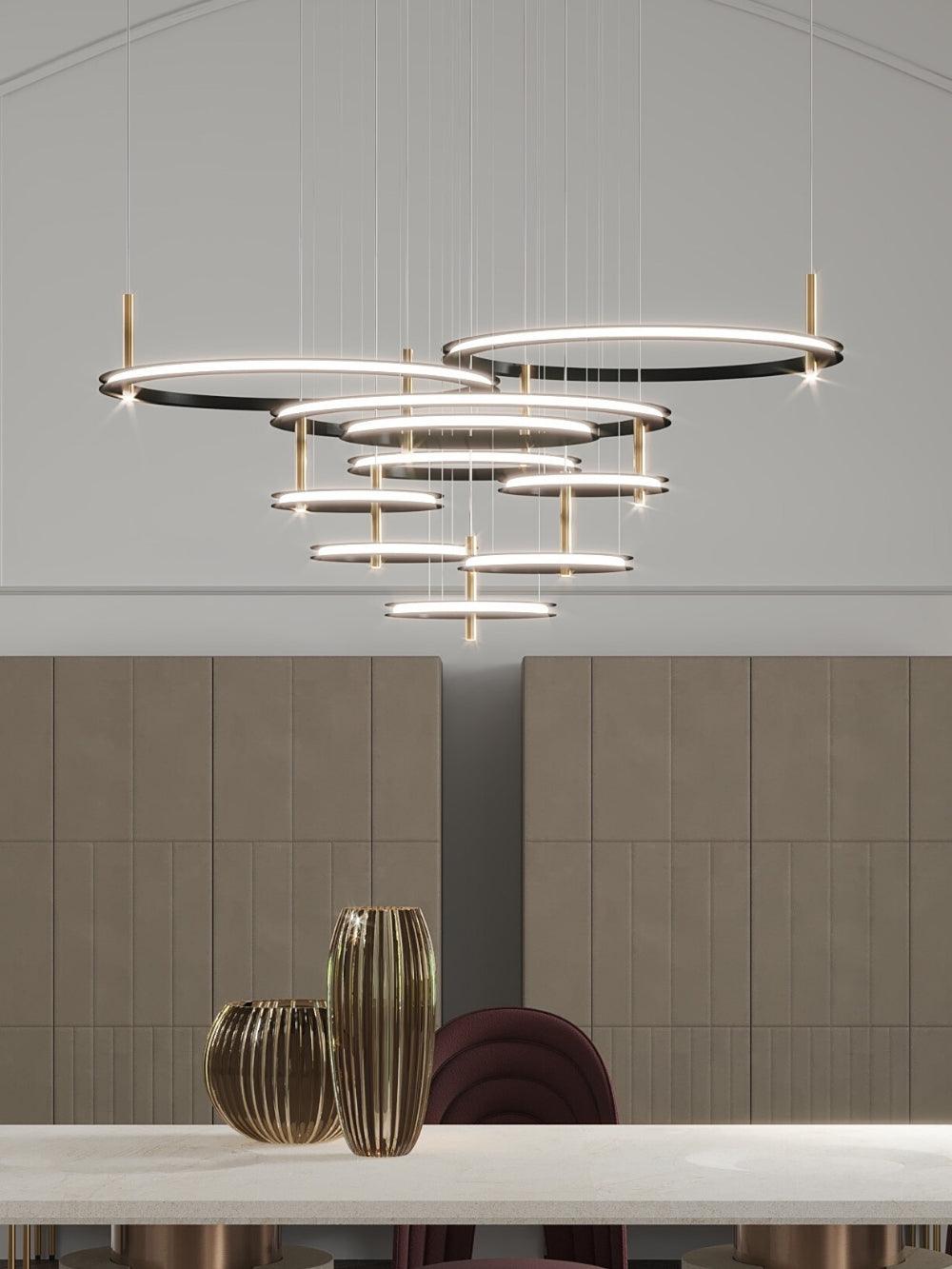 Elegant Crystal Chandelier Lighting Fixture - Modern Ceiling Light for Dining Room, Bedroom & Living Room - Perfect for Home Decor and Special Occasions