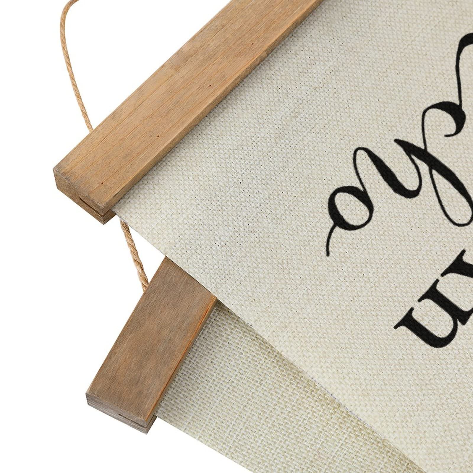 Farmhouse Canvas Hanging Wall Art - 'Be A Voice Not An Echo' Wooden Frame Poster - 13x20.4 Inch Home Decor for Bedroom, Living Room & Kitchen - Perfect for Rustic, Boho & Modern Interior Design Styles