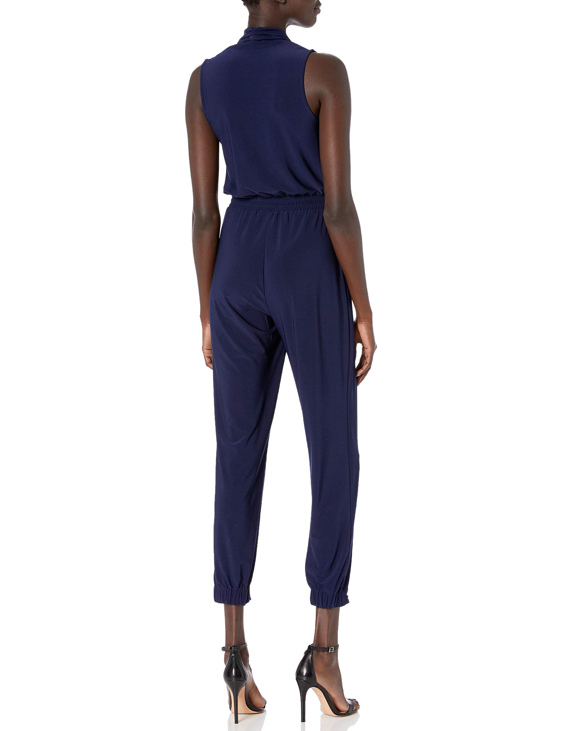 Shelli Segal Women's Matte Jersey Athleisure Jumpsuit - Comfortable Lounge Wear for Yoga, Travel & Casual Outings