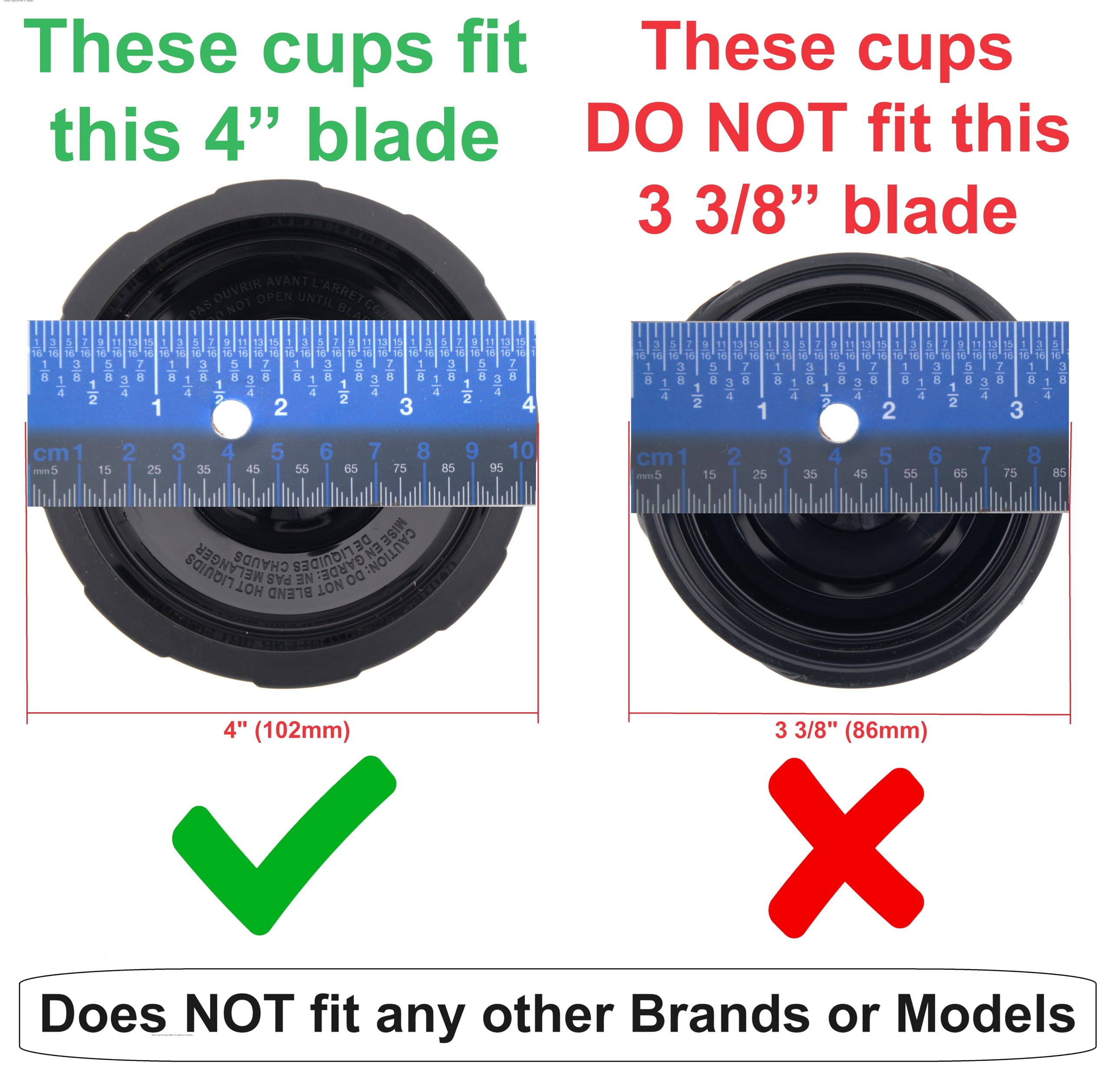 Blendin 24oz Large Tall Cup with Sip N Seal Lid - Replacement Jar for Nutri Ninja Auto IQ & Duo Blenders (2 Pack) | Premium Blender Accessories for Smoothies, Protein Shakes & Meal Prep | 4