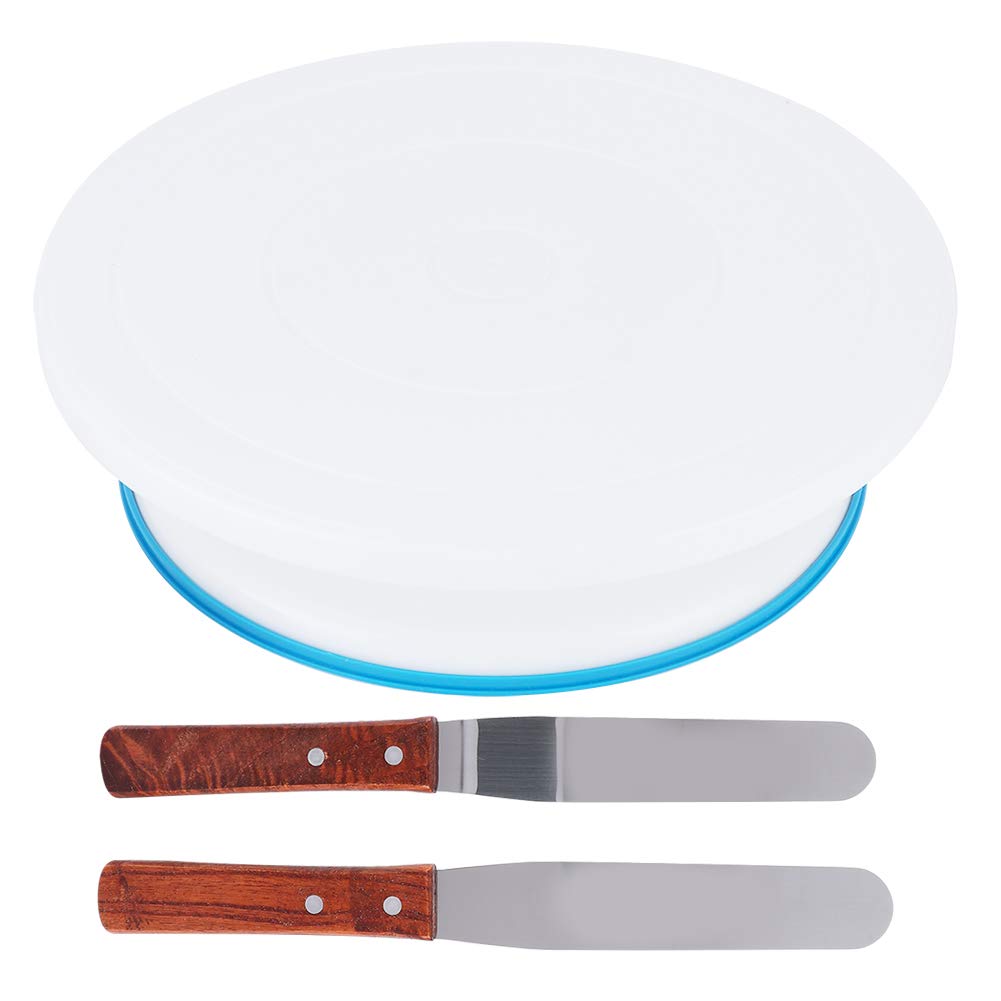 PP Material Cake Turntable - 12 Inch Rotating Cake Decorating Stand for Smooth Frosting & Icing | Essential Baking Tool for Professional & Home Bakers | Perfect for Birthday Cakes, Wedding Cakes & Cupcake Decorating