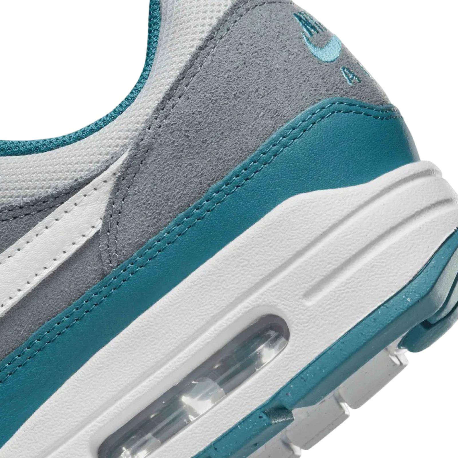 Nike Air Max 1 'Noise Aqua Photon Dust' Men's Running Shoes - White/Cool Grey for Casual Wear & Street Style