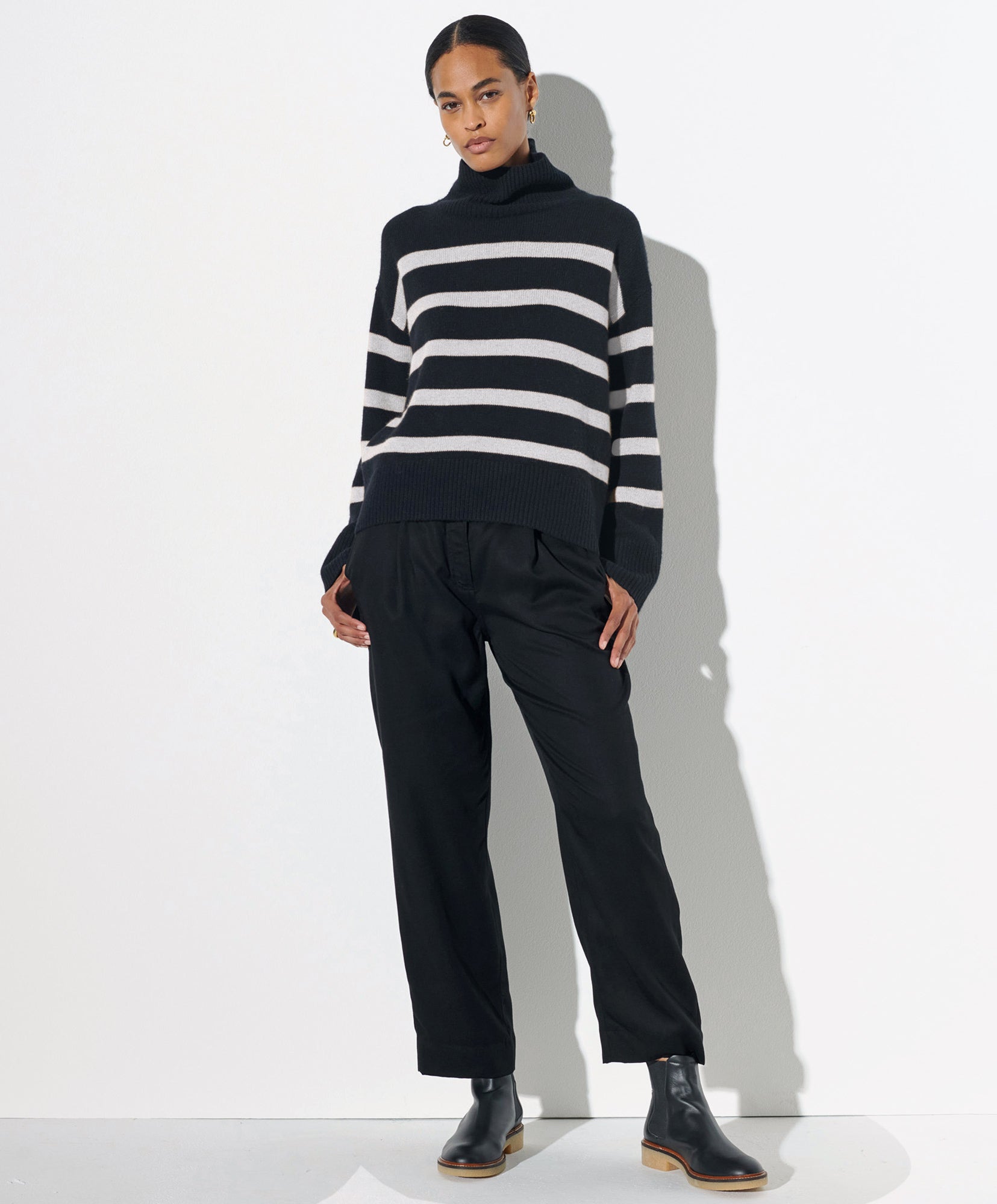 Magic Mock Neck Turtleneck Sweater for Women - Soft & Comfortable Winter Knit Top - Perfect for Office, Casual Wear & Holiday Outfits