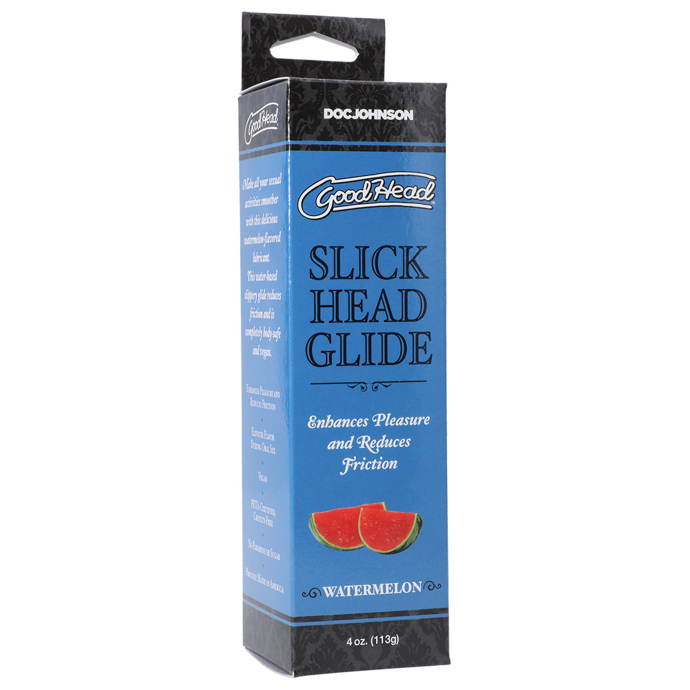 GoodHead Slick Head Glide Flavored Lubricant - Water-Based Personal Lubricant for Men & Women - Enhances Intimacy & Massage - Strawberry, Cherry & Vanilla Flavors - Perfect for Couples & Sensual Moments
