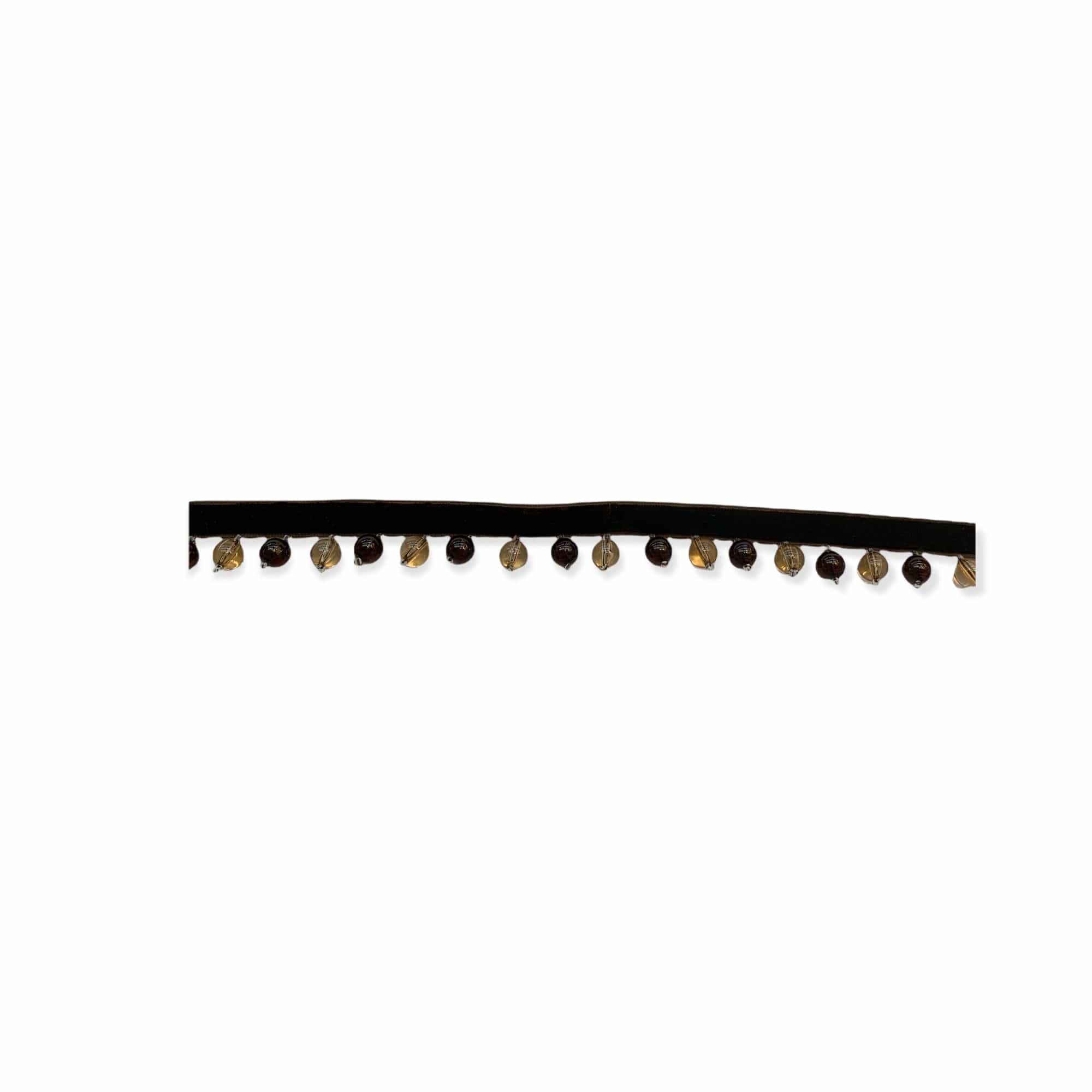 Stylish Apricot Brown Beaded Trim - Perfect for DIY Crafts, Home Decor & Fashion Accessories | Boho Chic Jewelry Making & Clothing Embellishment