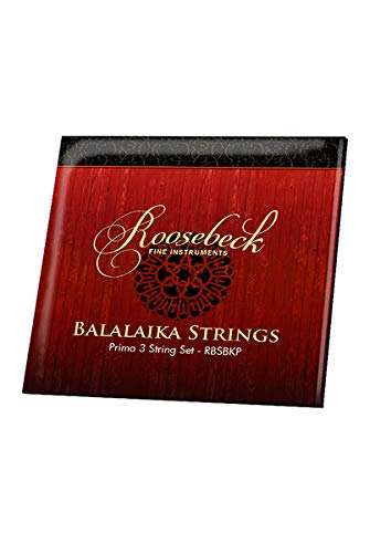 Roosebeck Prima Walnut Balalaika - Professional 3-String Russian Folk Instrument with Gig Bag & Extra String Set - Perfect for Performances, Practice, and Traditional Music Enthusiasts