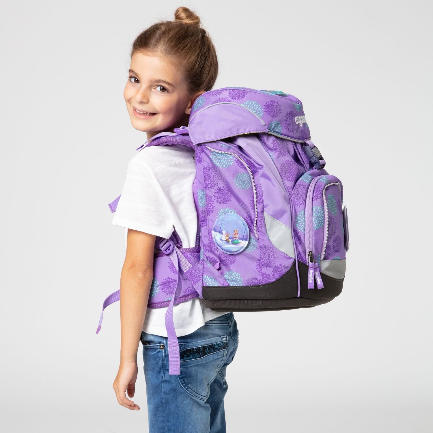 Ergobag School Backpack 6-Piece Set - SleighBear Glow Edition | Lightweight Durable Backpack for Kids | Perfect for School, Travel & Outdoor Adventures