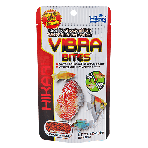 Hikari Tropical Vibra Bites - Premium Floating Fish Food for Tropical Aquarium Fish - Perfect for Cichlids, Angelfish & Tetras - Enhances Color & Growth - Ideal for Daily Feeding in Home Aquariums