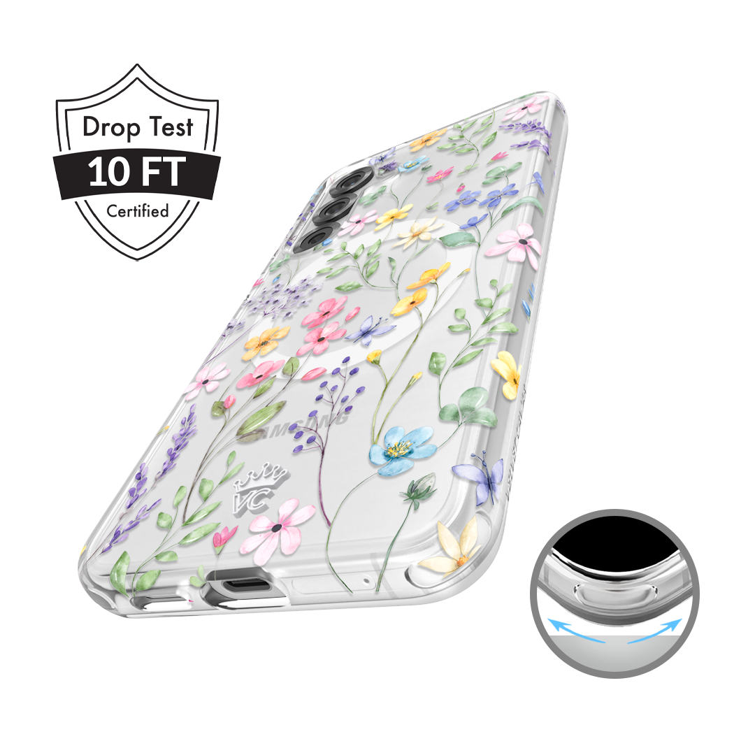 Enchanted Floral Samsung Phone Case - Elegant Flower Design Protective Cover for Samsung Galaxy S21/S20/Note 20 - Perfect for Daily Use, Travel & Gift Giving