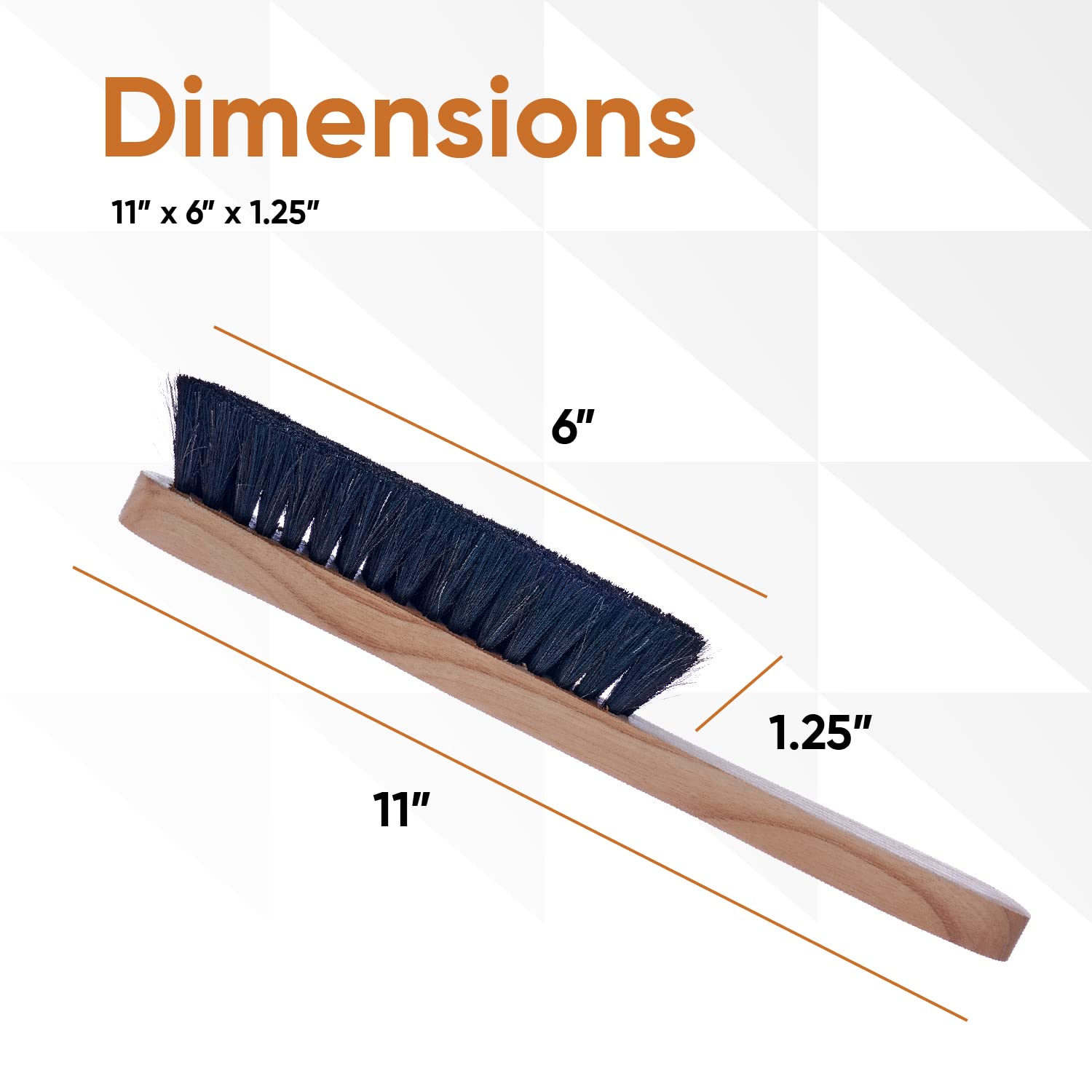 Premium Horsehair Hat Brush - Soft Bristle Cleaning Brush for Baseball Caps, Cowboy Hats, Shoes & Clothes | Durable Wooden Handle Dust & Lint Remover | Perfect for Hat Care, Wardrobe Maintenance & Home Cleaning