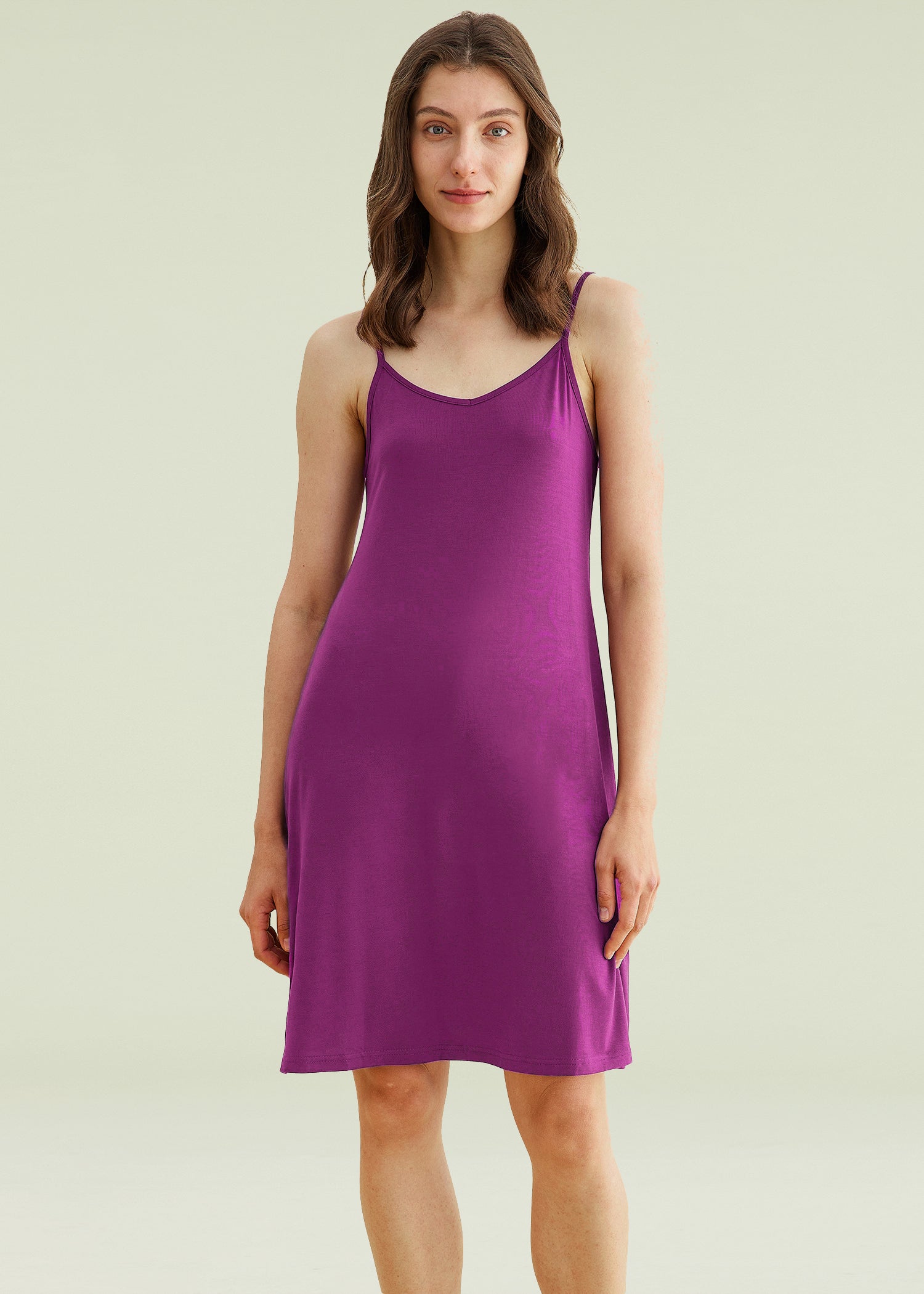 Women's Bamboo Viscose Sleeveless Nightgown - Soft Sleep Dress for Women - Comfortable Summer Pajama Dress for Lounge, Travel & Home Wear