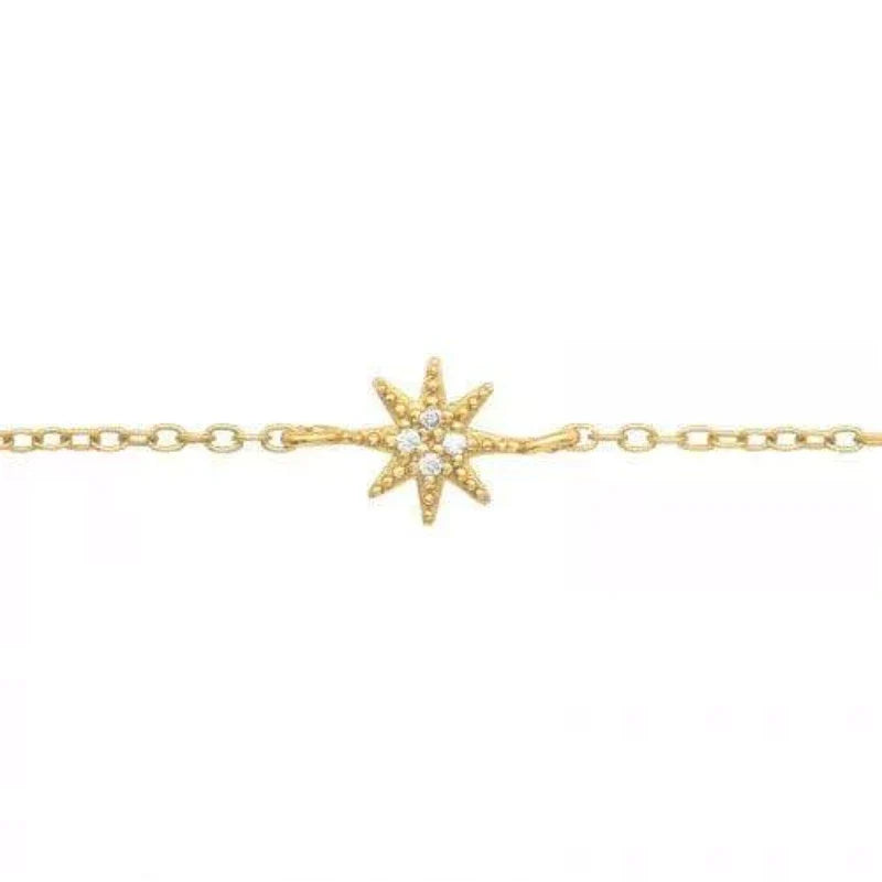 Sparkling Gold Cubic Zirconia Bracelet for Women - Elegant Fashion Jewelry Gift for Birthday, Anniversary & Special Occasions