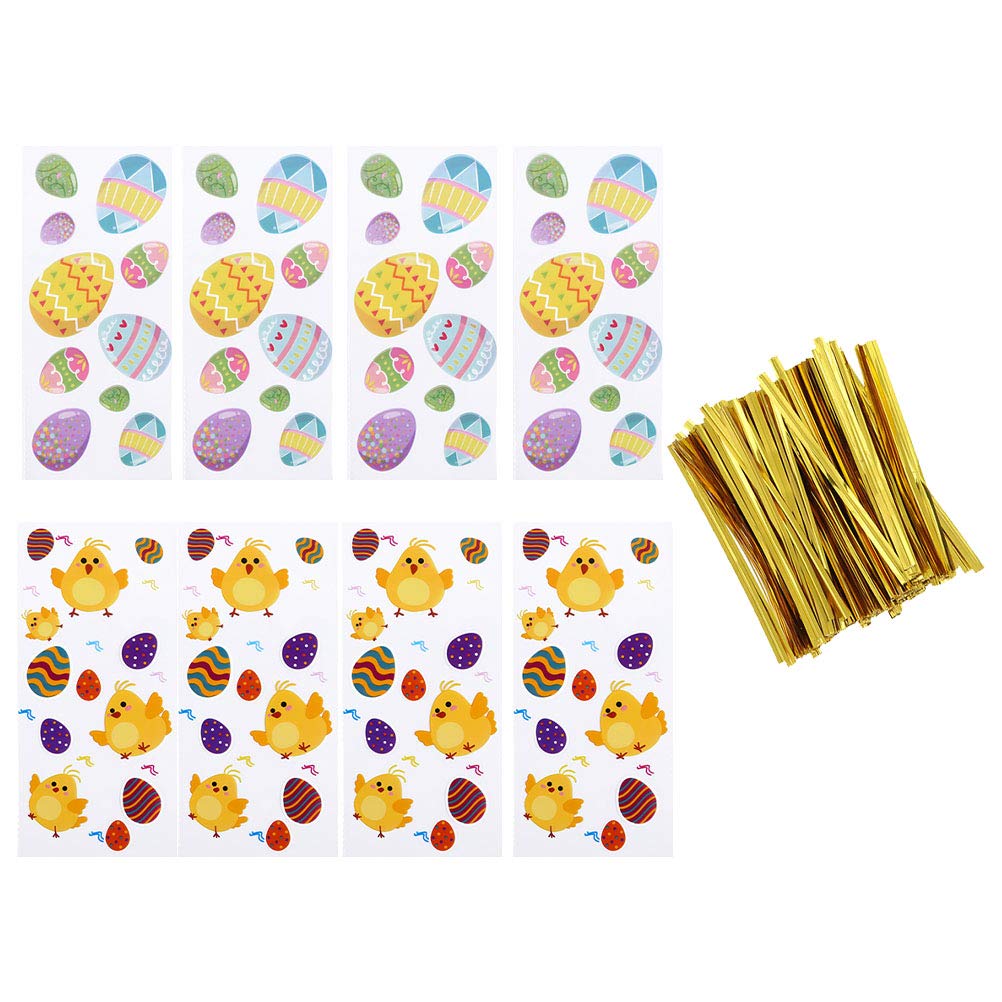 INOOMP 1 Set Easter Goodie Bags - 12 Pack Pastel Colored Treat Bags for Candy, Cookies & Party Favors | Reusable Gift Wrapping Pouches for Easter Egg Hunt, Classroom Treats & Holiday Celebrations