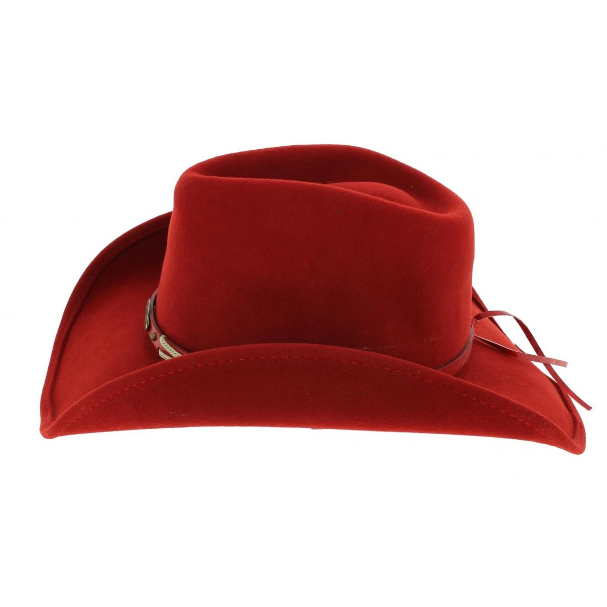 Bullhide Montecarlo Cowgirl Hat - Genuine Leather Western Hat for Women in Emotionally Charged Red | Perfect for Rodeo, Country Concerts & Western Fashion