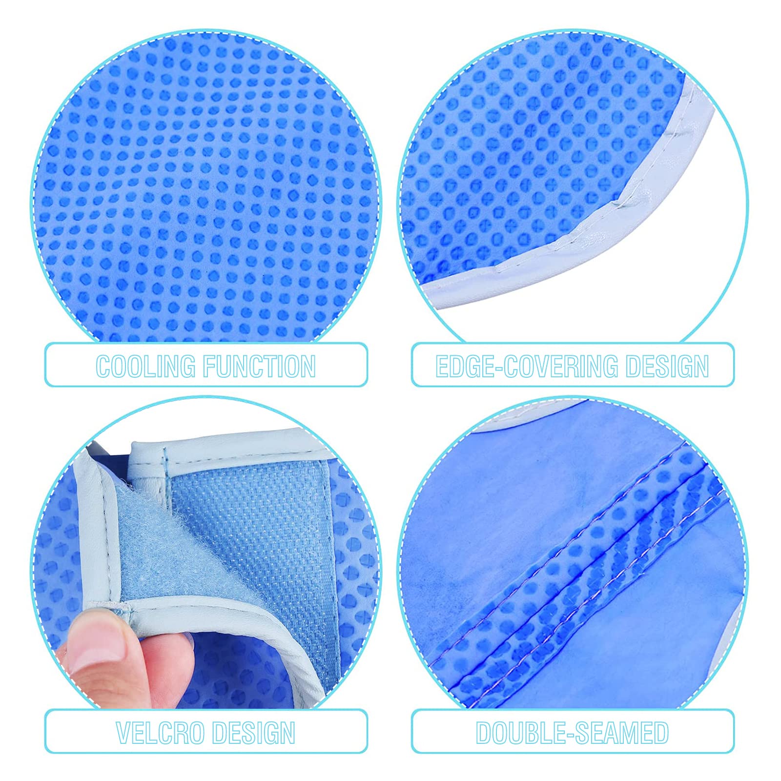 Dog Cooling Vest - Breathable Mesh Ice Jacket for Pets with Magic Tape | Adjustable Dog Cooling Harness for Outdoor Hiking, Training & Summer Activities | Keep Your Dog Cool in Hot Weather (Medium Size)