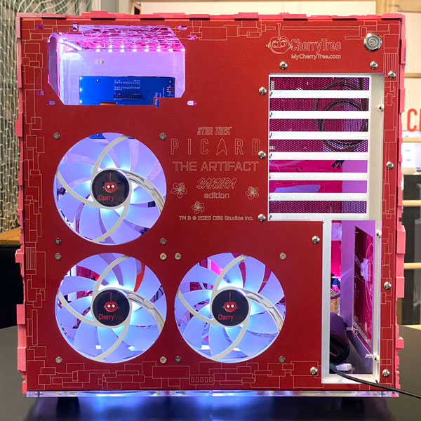 Star Trek Borg Cube ATX PC Case - Sakura Pink Edition for Gaming & Sci-Fi Fans | Perfect for Themed Builds & Collectors