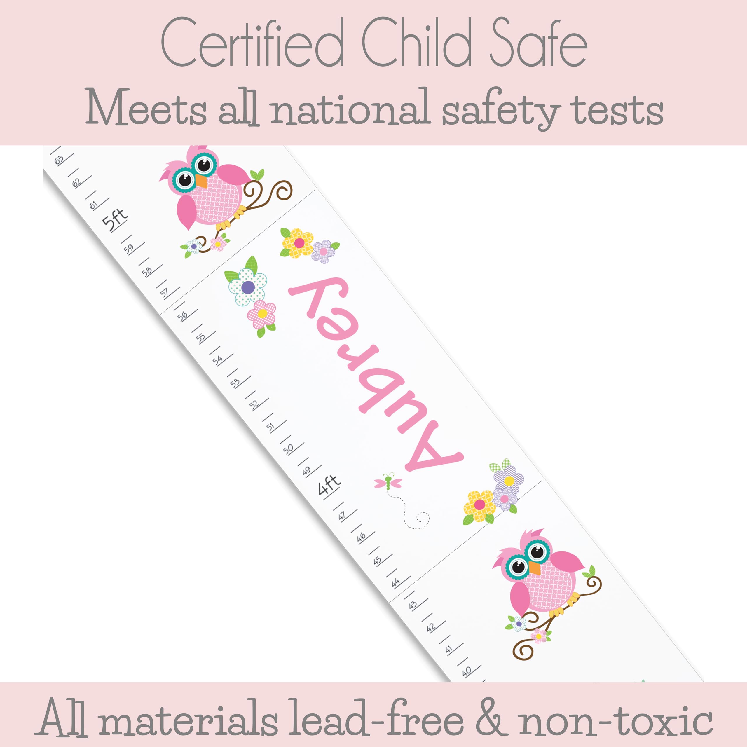 Personalized White Growth Chart for Kids - Golf-Themed Measuring Stick & Height Ruler - Perfect for Nursery, Bedroom, or Playroom Decor