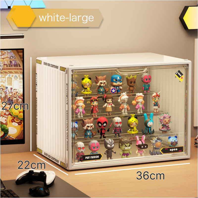 POP MART Display Case - Acrylic Collectible Figure Protector for Multistep Series | Perfect for Showcasing & Protecting Your Vinyl Toys Collection at Home or Office