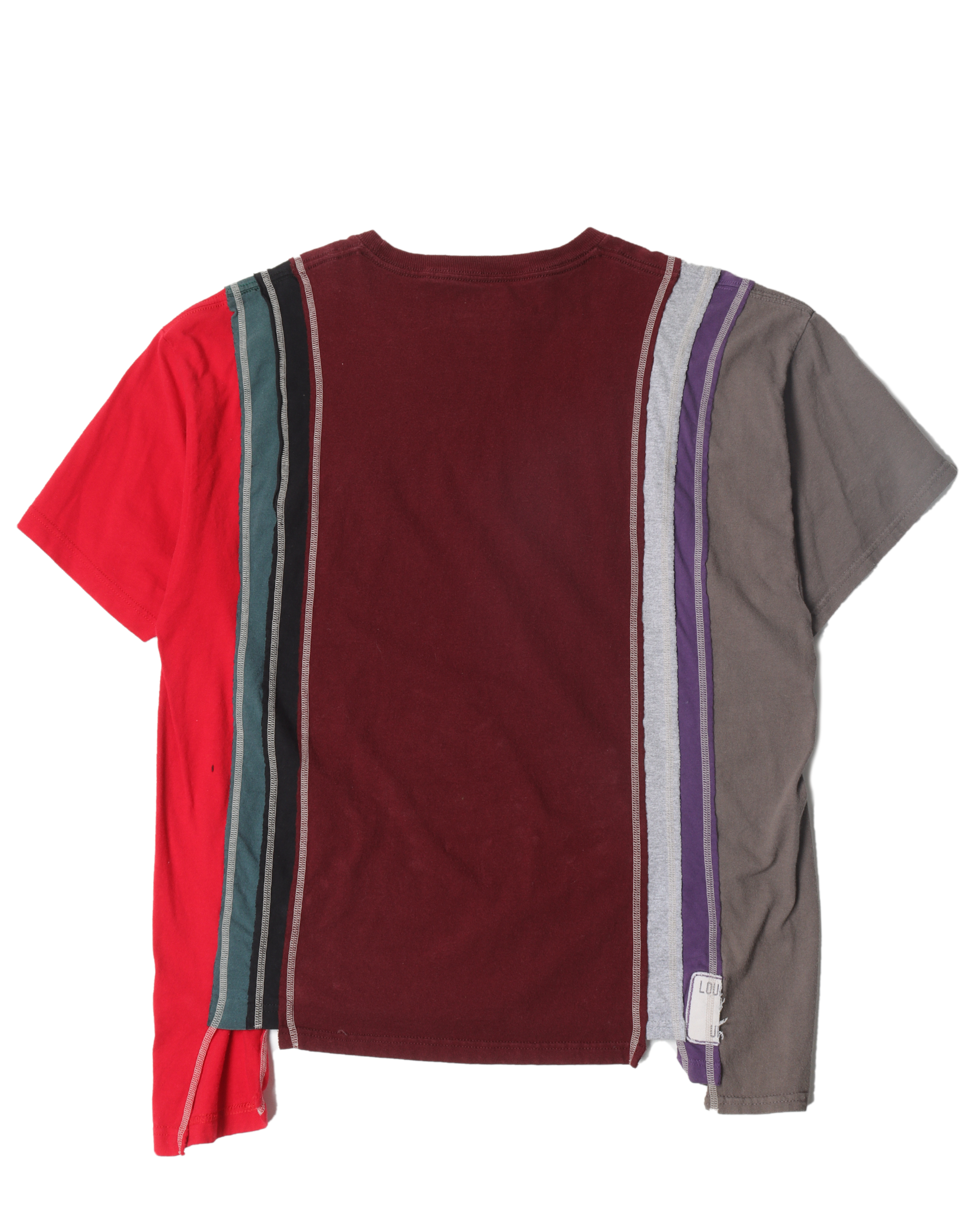 Rebuild Split College T-Shirt - Vintage Distressed Graphic Tee for Men & Women | Casual Streetwear, Campus Style, Everyday Comfort