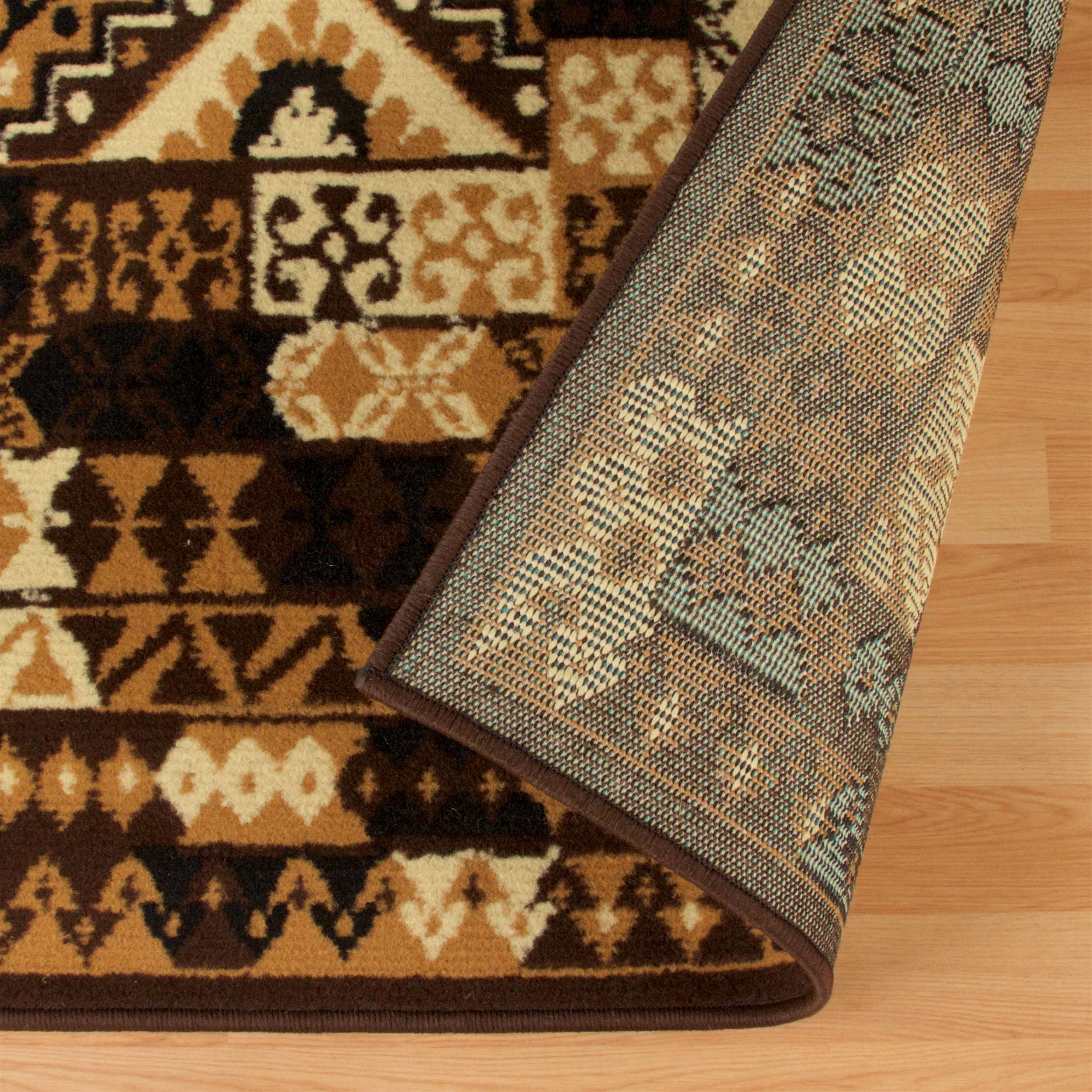 Modern Geometric Mosaic Non-Slip Area Rug - Soft Indoor Runner Carpet for Living Room, Bedroom, Hallway - Boho Home Decor & Floor Protection