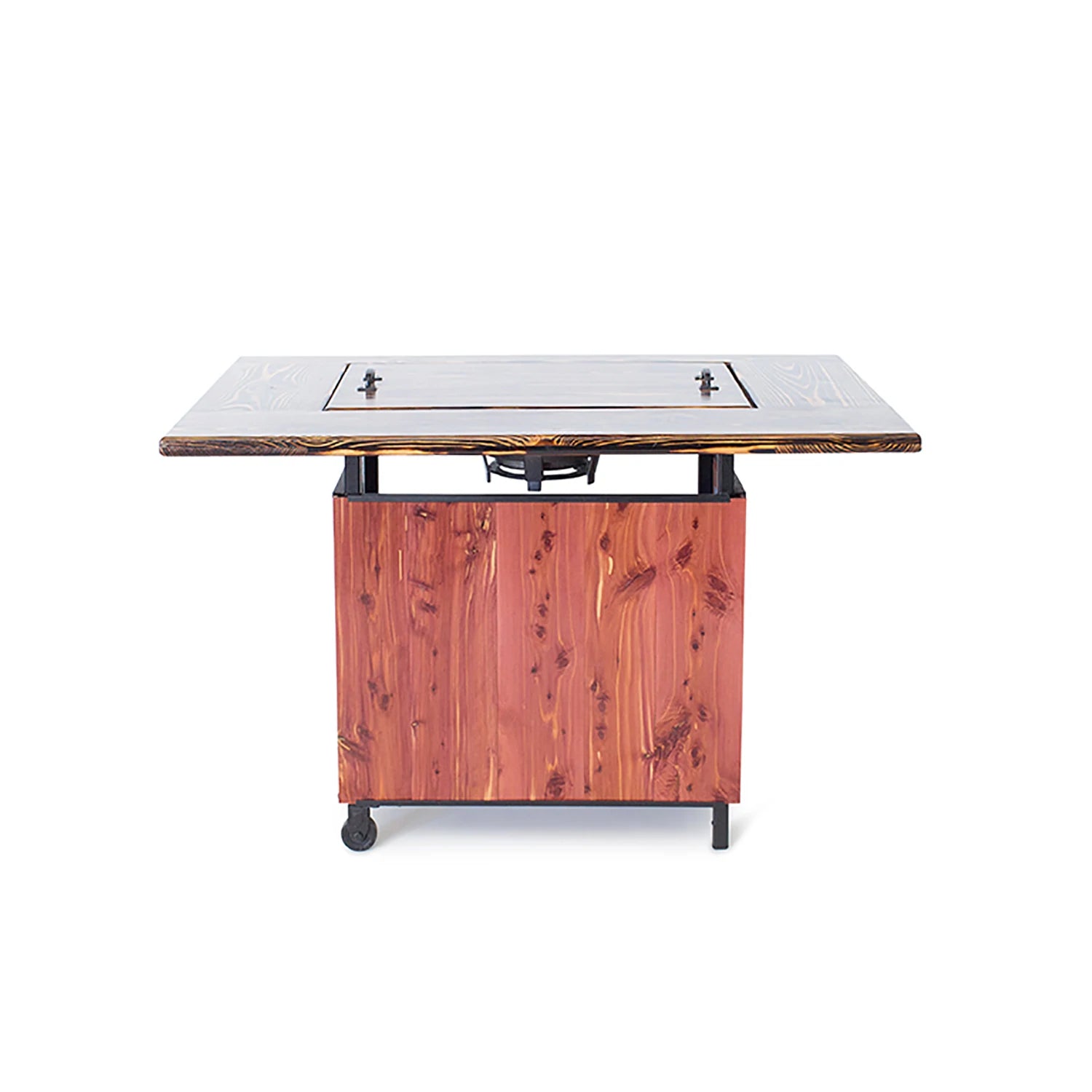 Premium Red Cedar Backyard Hibachi Grill - Portable Japanese BBQ Grill for Outdoor Cooking, Camping & Patio Parties