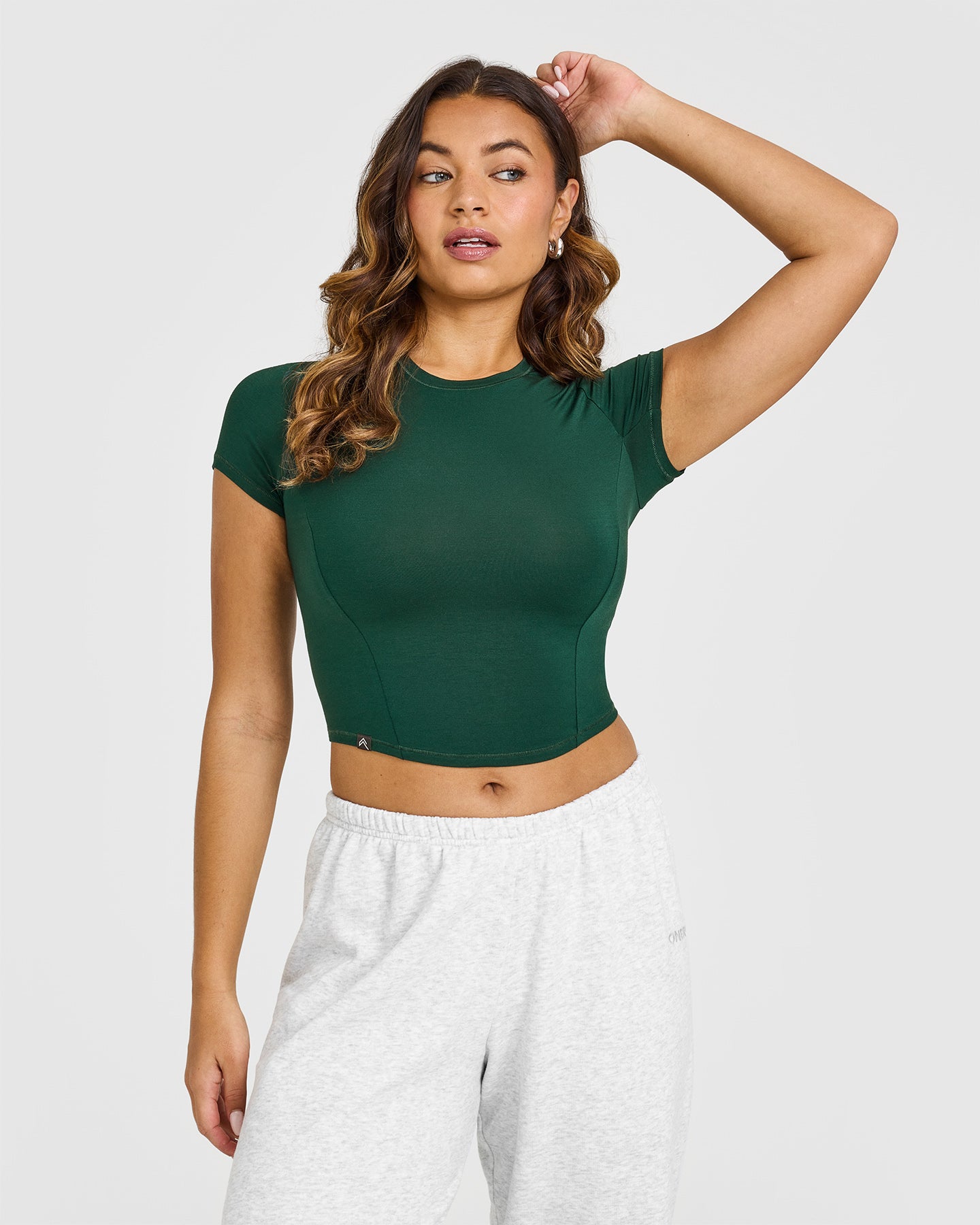 Mellow™ Soft Mid Short Sleeve T-Shirt for Men - Comfortable Cotton Crew Neck Tee in Racing Green | Casual Wear, Street Style, Everyday Outfit
