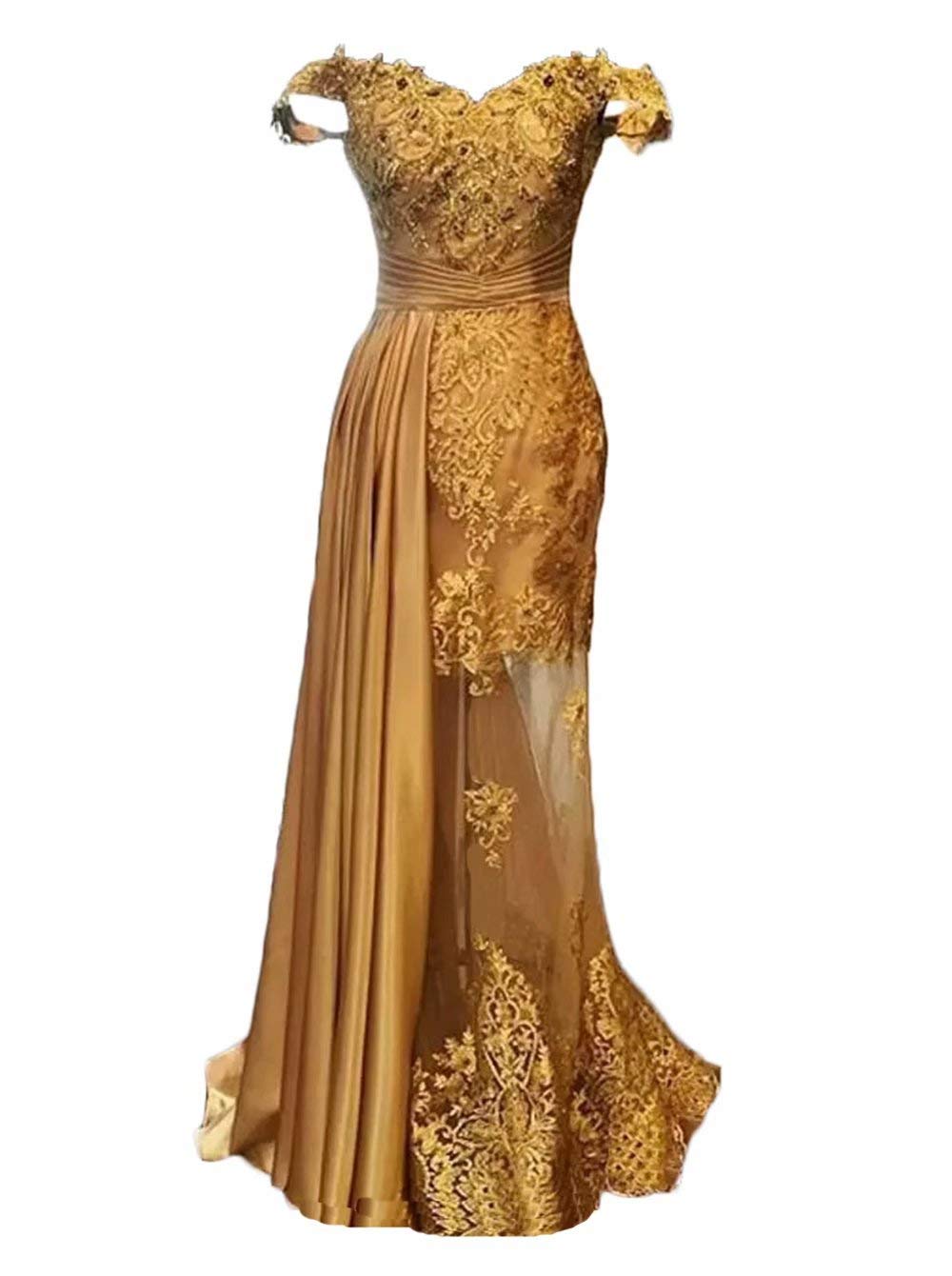 Elegant Off-the-Shoulder Mermaid Prom Dress with Appliques - Long Formal Evening Gown for Women | Perfect for Homecoming, Prom Night & Special Occasions