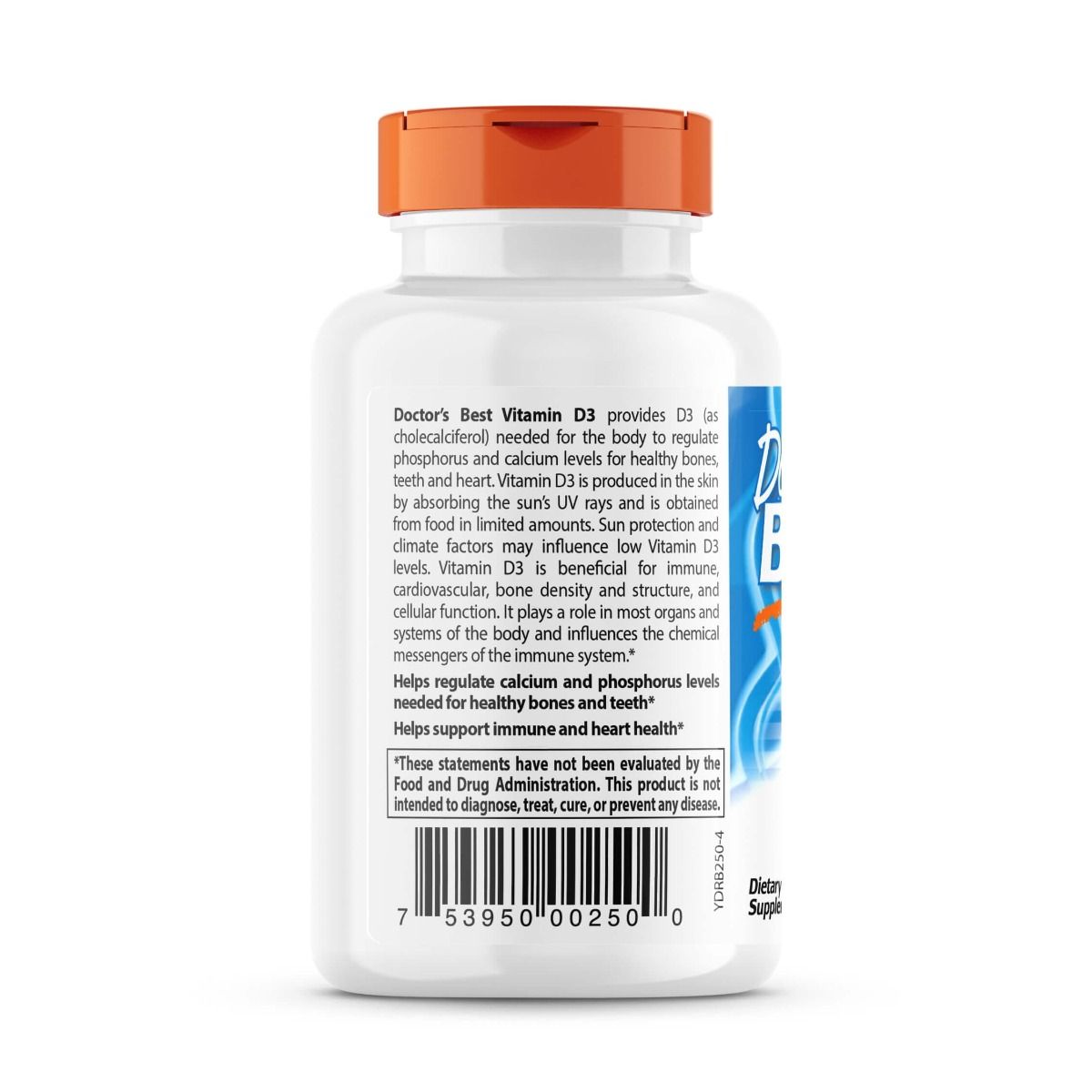Doctor's Best High Potency Vitamin D3 125mcg (5,000 IU) - 360 Softgels for Immune Support & Bone Health - Daily Supplement for Adults & Seniors