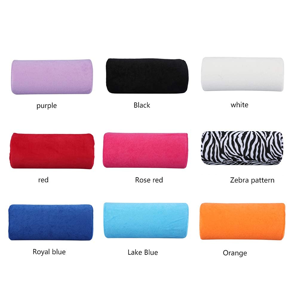 **Detachable & Washable Nail Art Hand Rest Cushion - Soft Sponge Salon Pillow for Manicure & Pedicure (Black) | Perfect for Nail Salons, Home Spa & Professional Use**