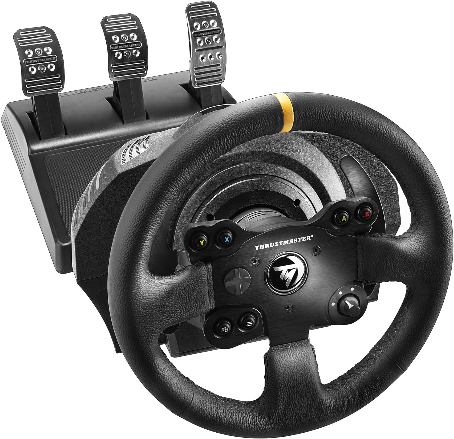 Thrustmaster TX RW Leather Edition - Premium Force Feedback Racing Wheel for PC & Xbox | Realistic Simulator for GT, F1 & Drifting | Perfect for Gaming & Esports