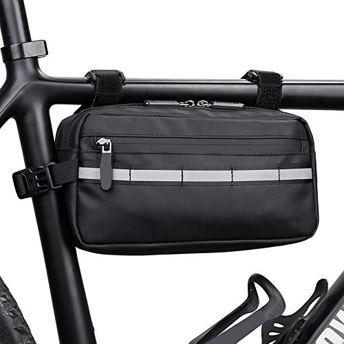 MengK Waterproof Bike Handlebar Bag - Multi-Function Front Bicycle Pouch for Cycling, Commuting & Outdoor Adventures - Perfect for Phones, Keys & Essentials