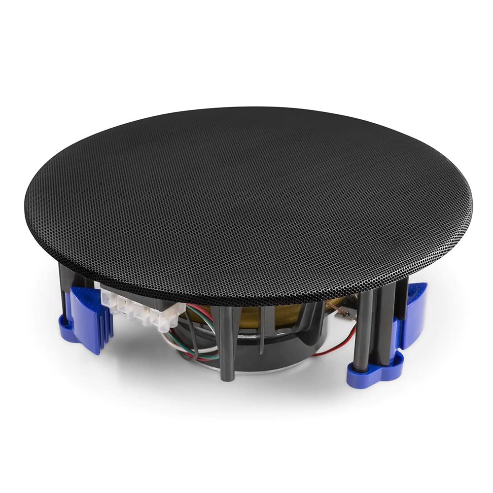 Power Dynamics NCSP6B Commercial Ceiling Speaker System - 4x 6.5-Inch In-Ceiling Speakers with Bluetooth Mixer Amplifier & Speaker Cable - Perfect for Restaurants, Offices, Retail Stores & Background Music Applications