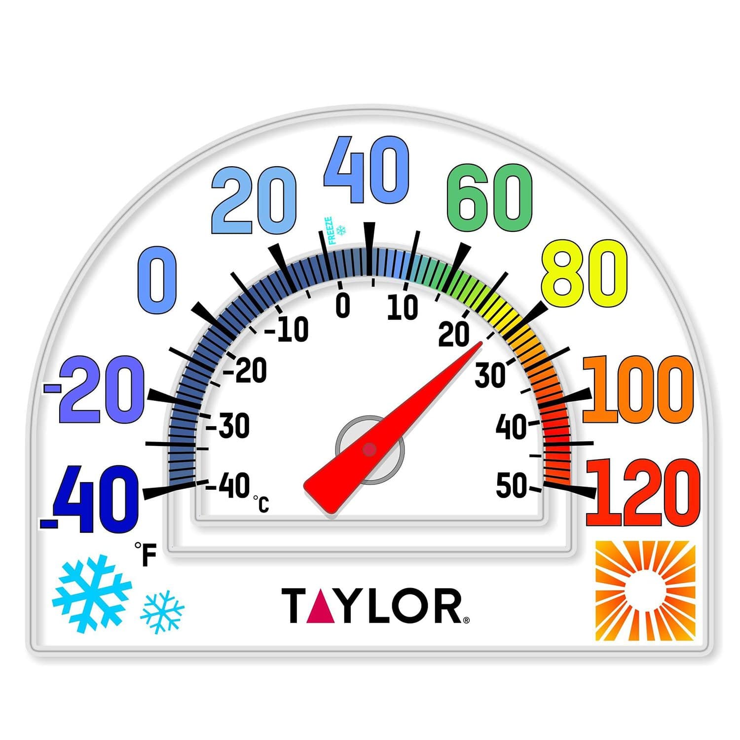 Four Seasons Cling Thermometer - Accurate Indoor/Outdoor Temperature Monitor for Home, Office, Fridge & Nursery | Perfect for Cooking, Gardening & Baby Care