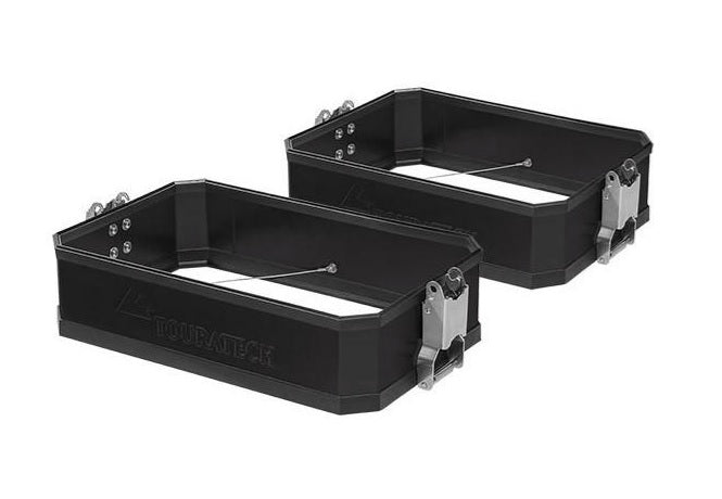 Touratech Pannier Volume Boosters for BMW R1250GS, R1200GS, F850GS, F750GS Motorcycles - Black | Expand Storage Capacity for Adventure Riding & Long-Distance Travel