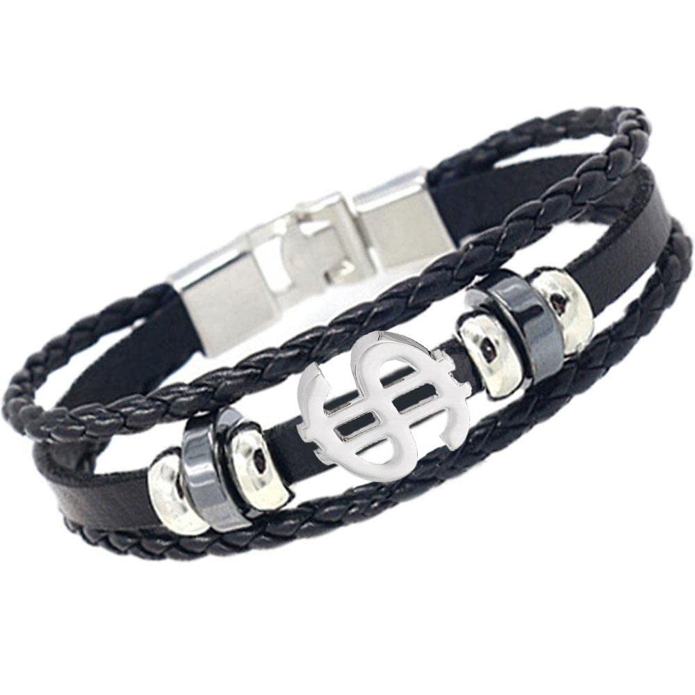 Handmade Adjustable Leather & Wooden Bead Bracelet Kit - Ethnic Tribal Woven Wrist Cuff for Men & Women | Boho Chic Accessories for Casual Wear, Music Festivals & Gift Giving