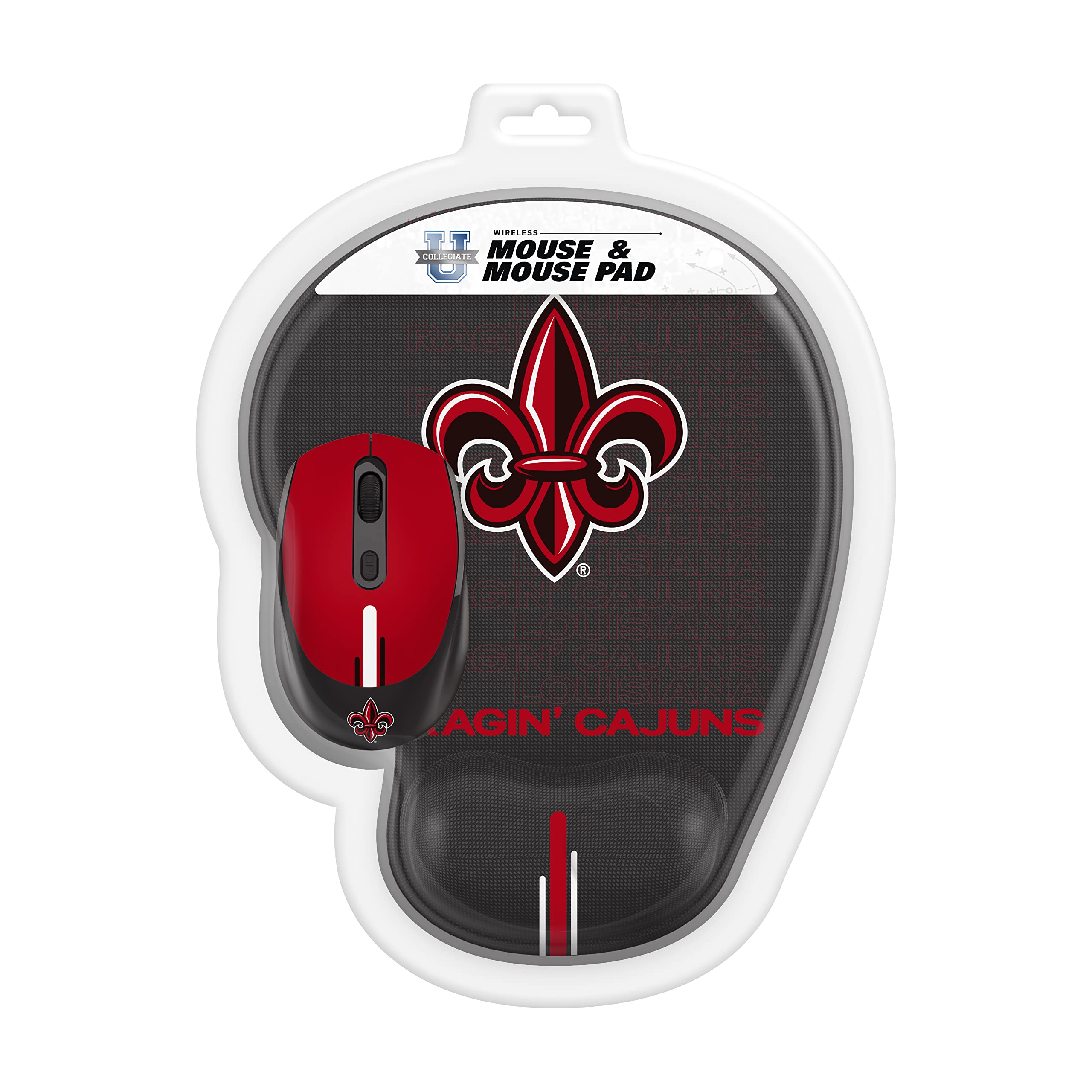 SOAR NCAA Unisex Wireless Mouse with Ergonomic Design & Non-Slip Mouse Pad - Perfect for Gaming, Office Work, and College Dorm Setups