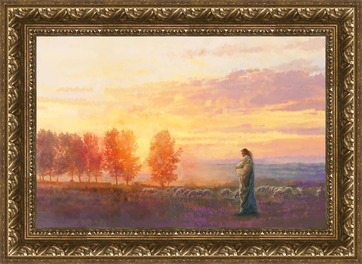 Eventide By Yongsung Kim - Premium Christian Wall Art for Home & Church Decor | Inspirational Bible Verse Canvas Painting | Perfect for Living Room, Bedroom & Worship Spaces