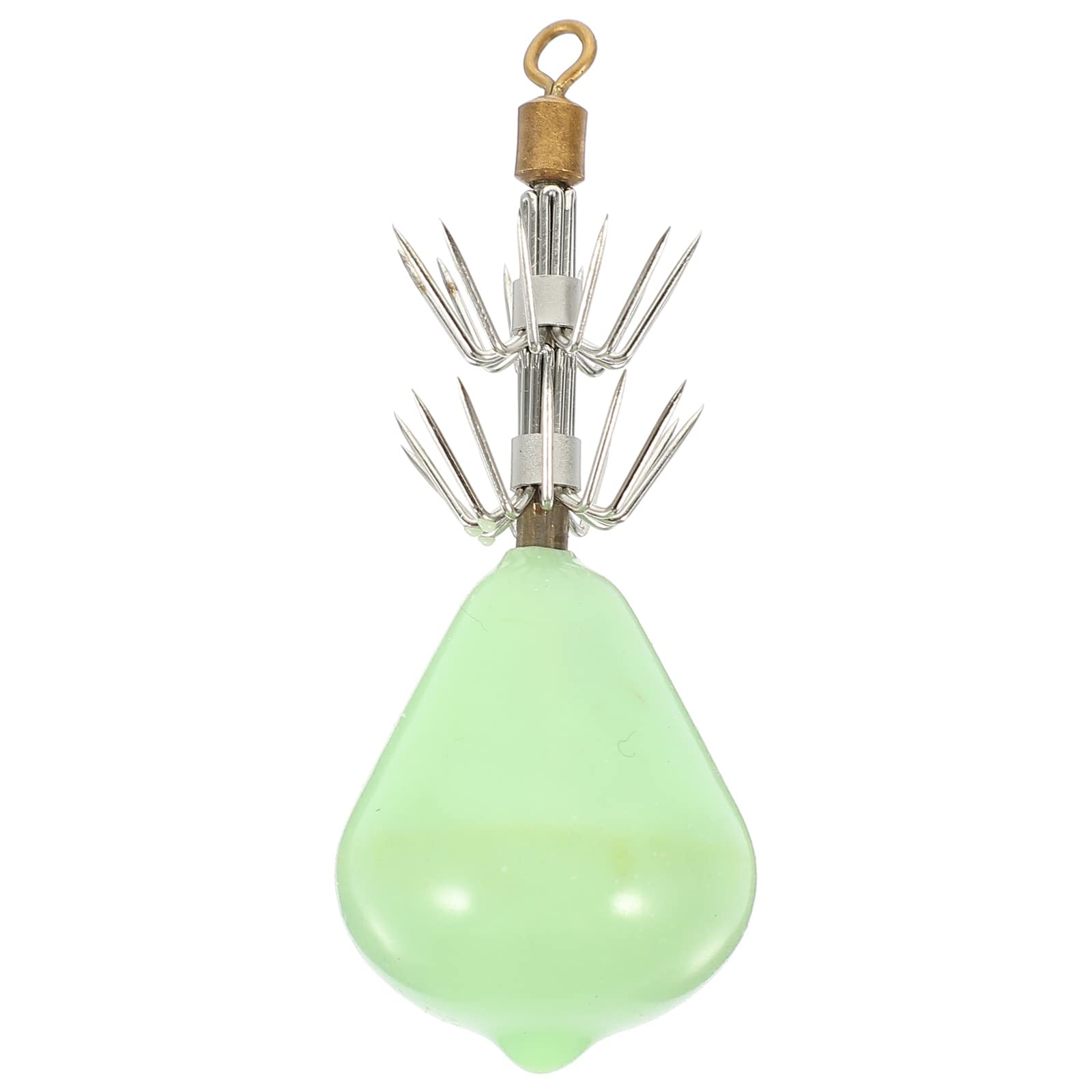 **LUOZZY Glow in The Dark Fishing Lures - Luminous Shrimp & Soft Squid Baits with Hooks for Night Fishing - Perfect for Saltwater & Freshwater Anglers**