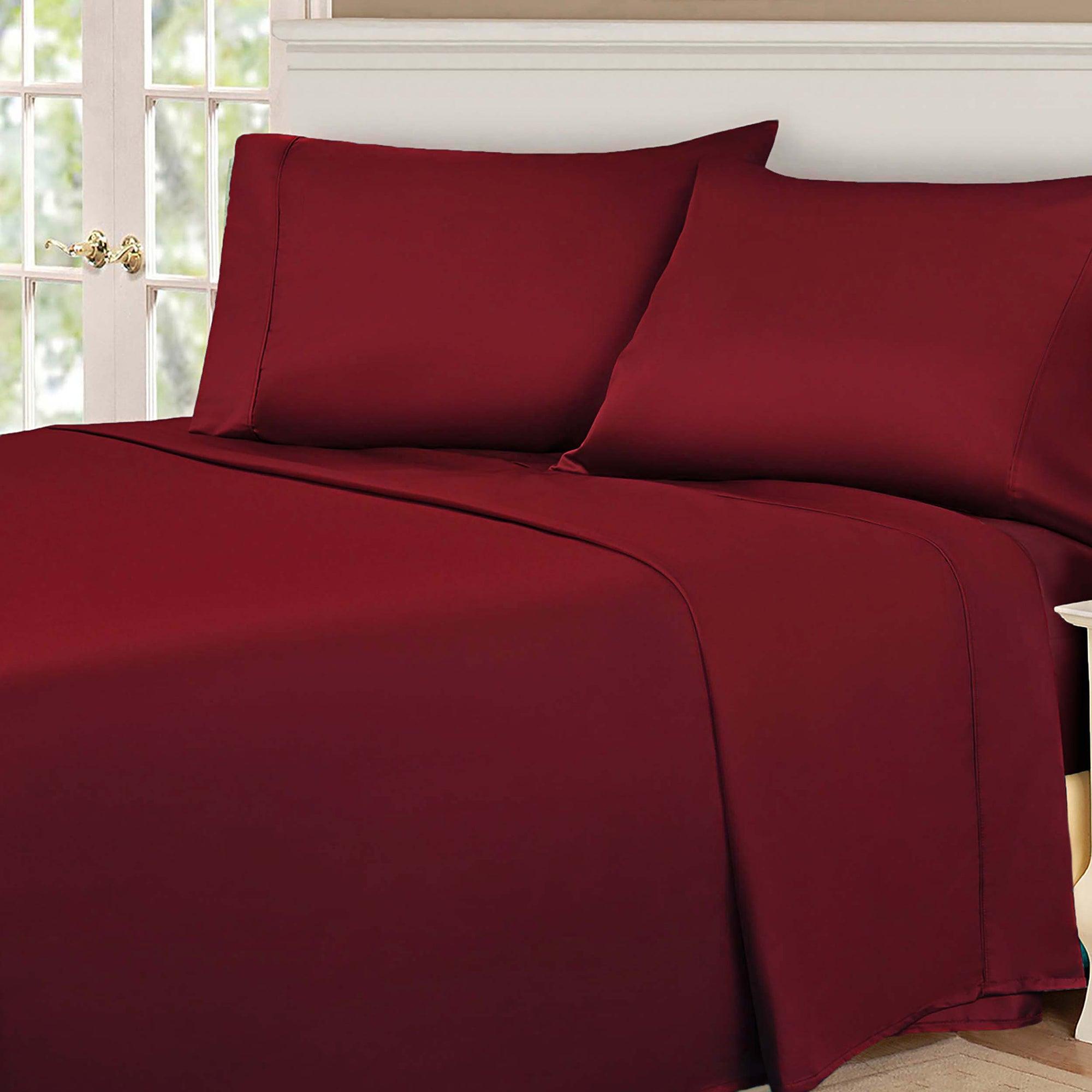 Premium 100% Egyptian Cotton 530 Thread Count Bed Sheet Set - Ultra Soft Breathable Sheets for Luxury Hotel-Style Bedding (Queen Size, White) - Perfect for Master Bedrooms, Guest Rooms & Airbnb Listings
