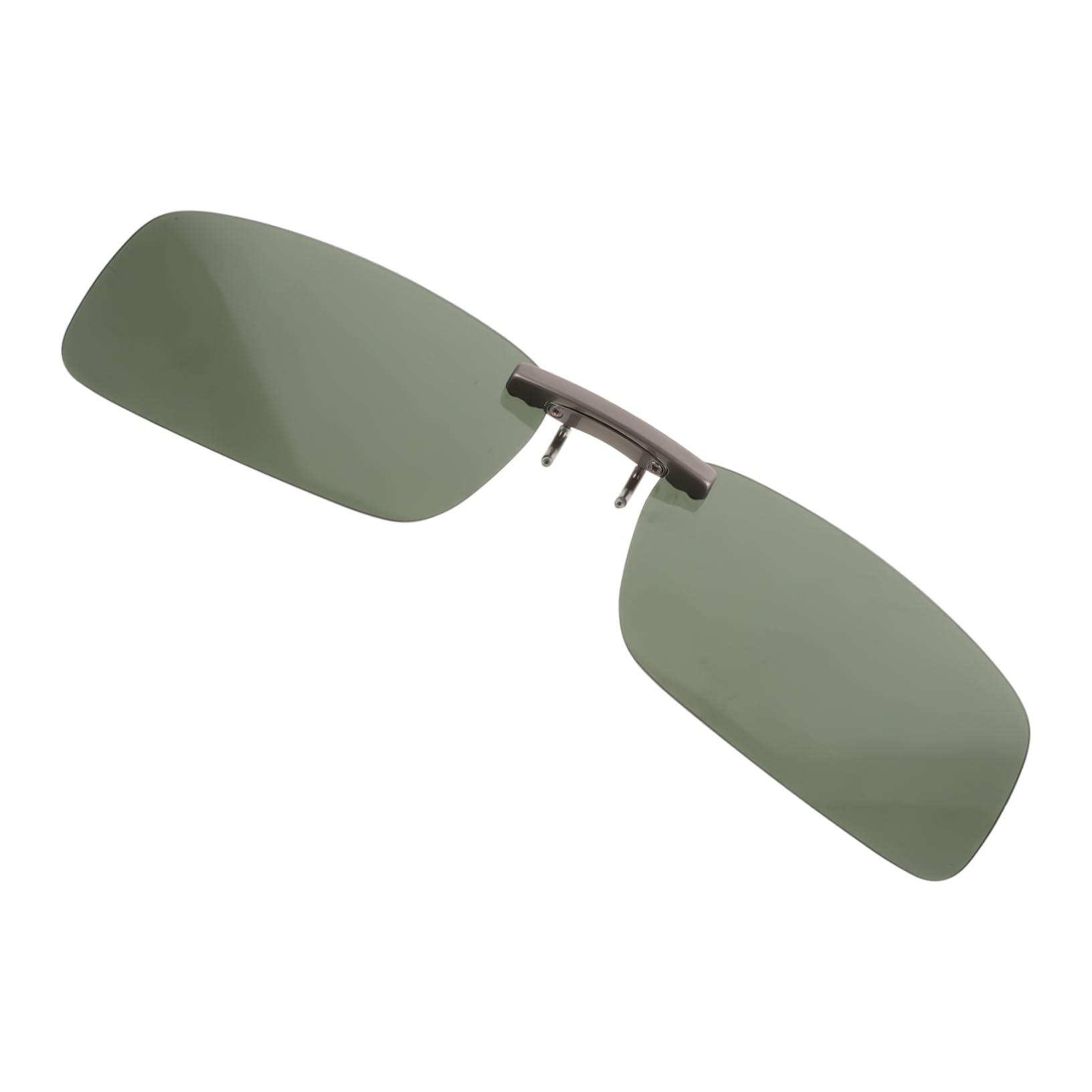 ORFOFE Clip On Sunglasses for Women - Flip On Sunglasses Attachment for Glasses, Snap On Rimless Sunglasses Clip (Green) - Perfect for Driving, Reading & Outdoor Activities